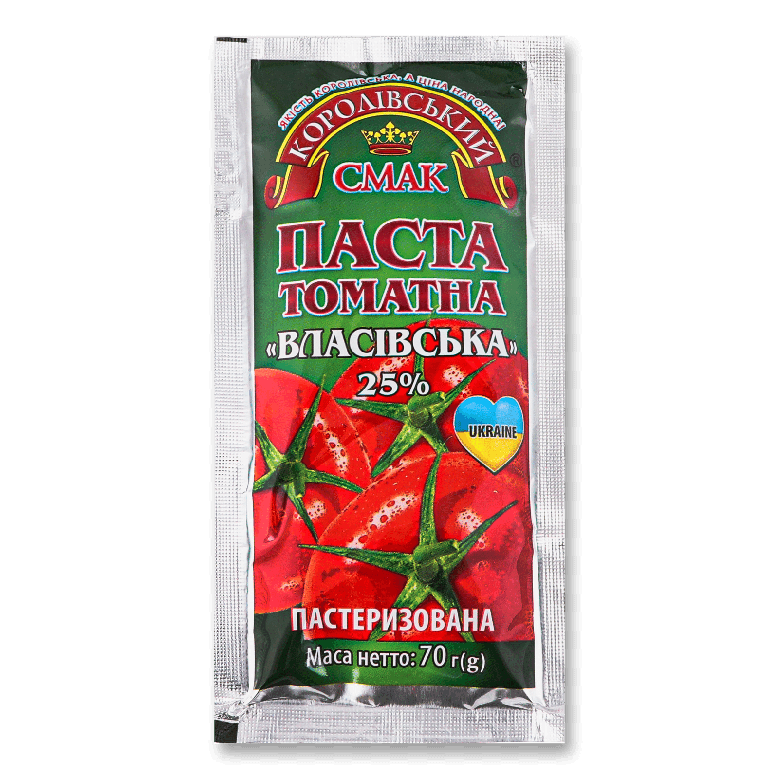 Паста томатна «Королівський смак» «Власівська» 25% - 1