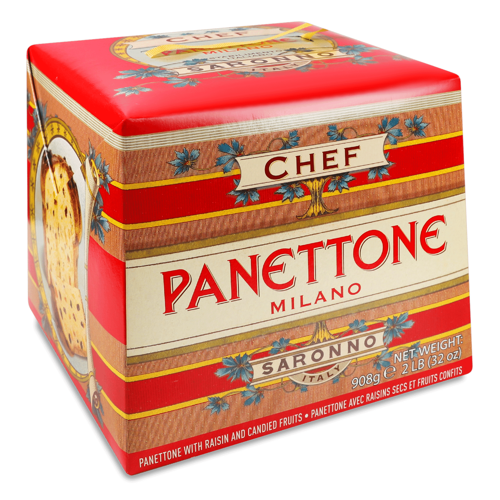 Кекс Chef D'Italia «Панеттоне» клаcичний родзинки-цукати - 1