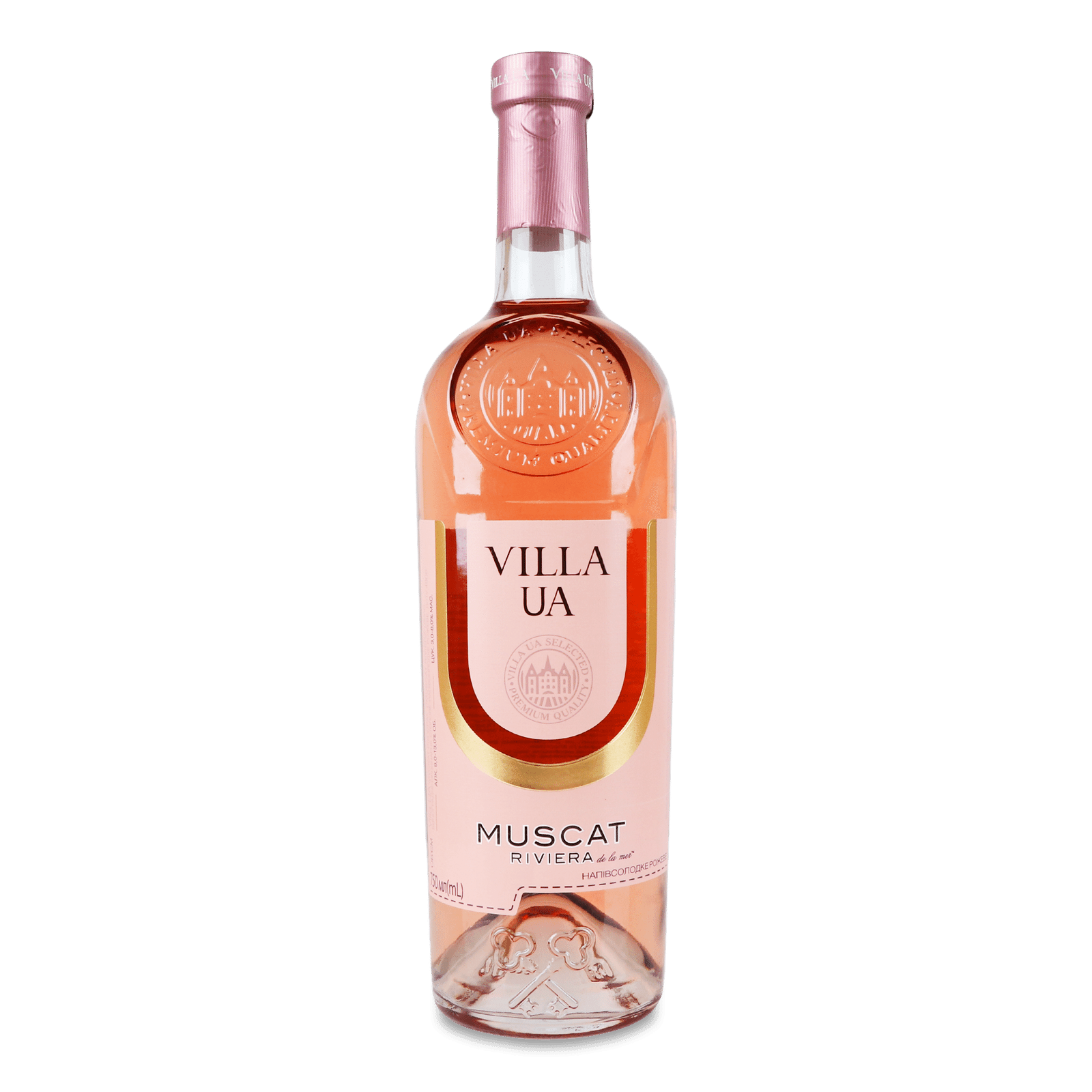 Вино Villa UA Мускат Ривьера рожеве напівсолодке - 1