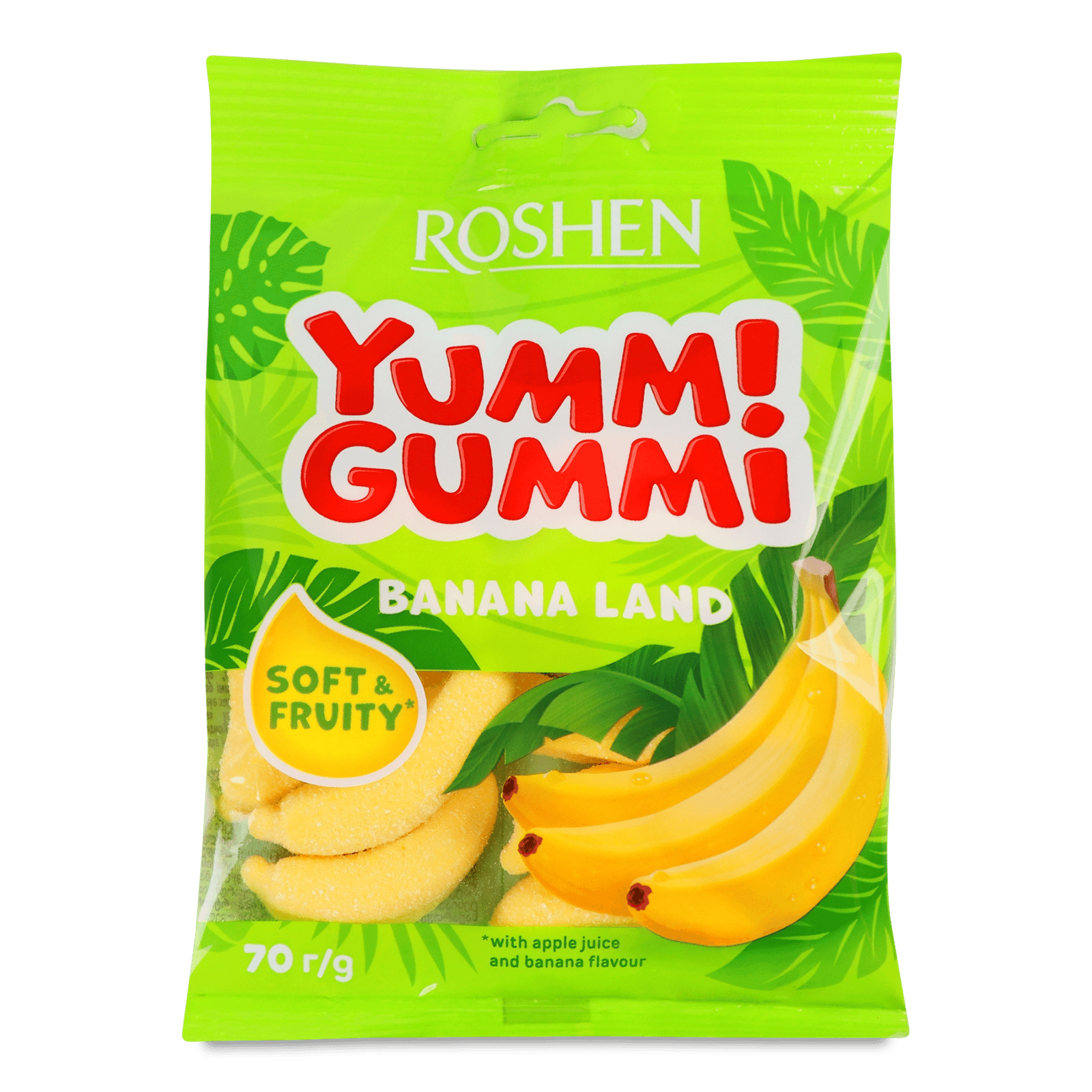 Цукерки Roshen Yummi Gummi Banana Land - 1