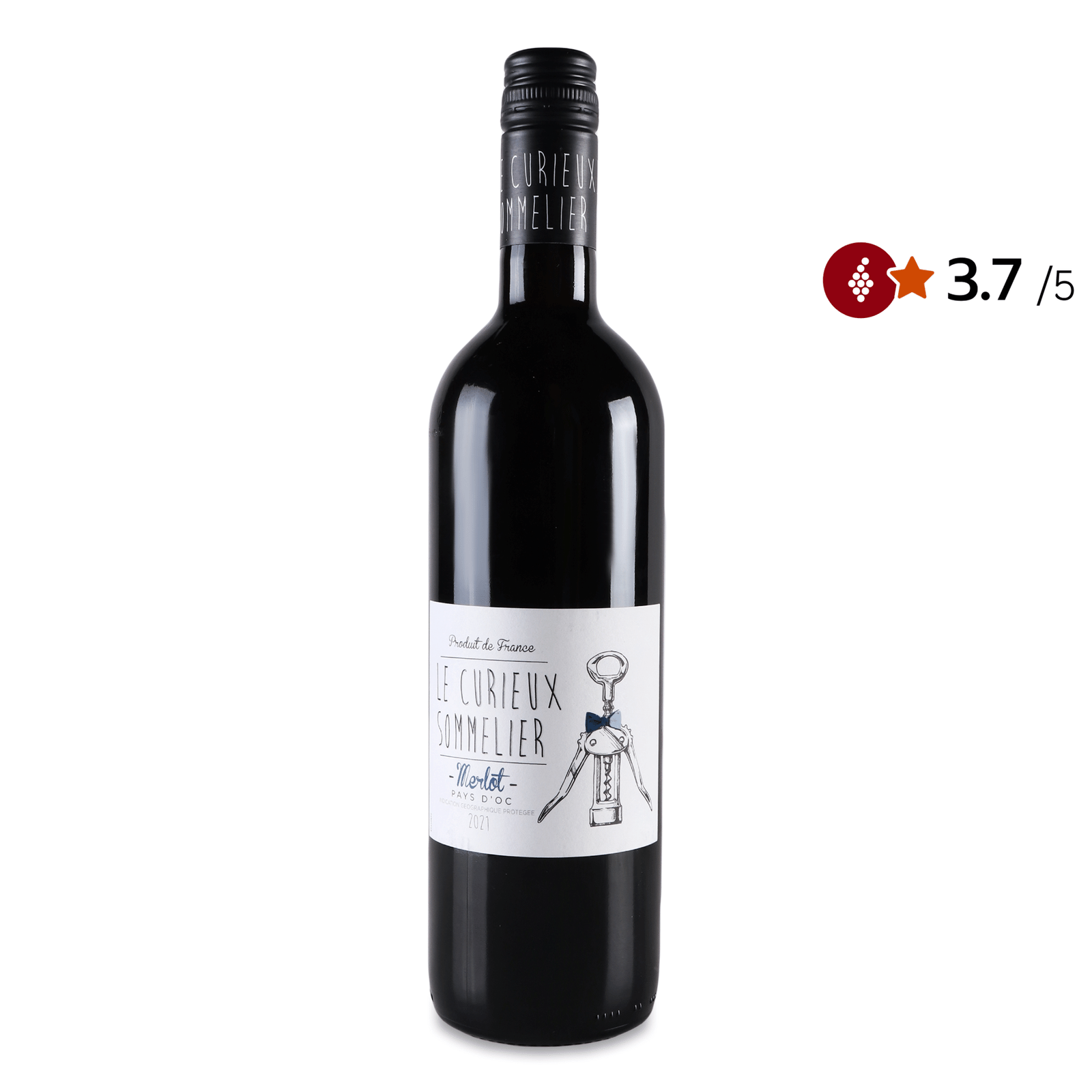 Вино Le Curieux Sommelier Merlot Red - 1