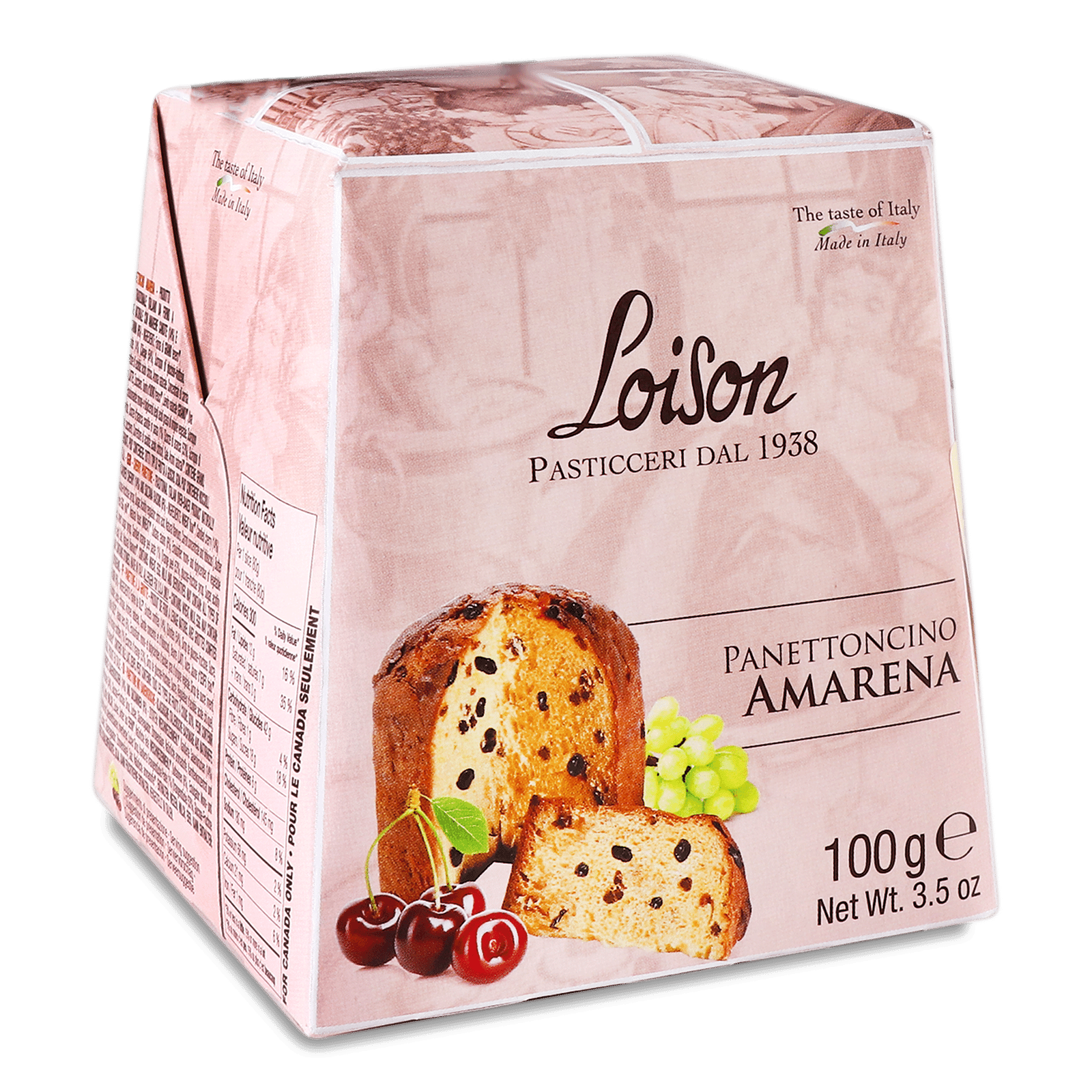 Кекс Loison «Панеттоне» Mignon з вишневими цукатами - 1
