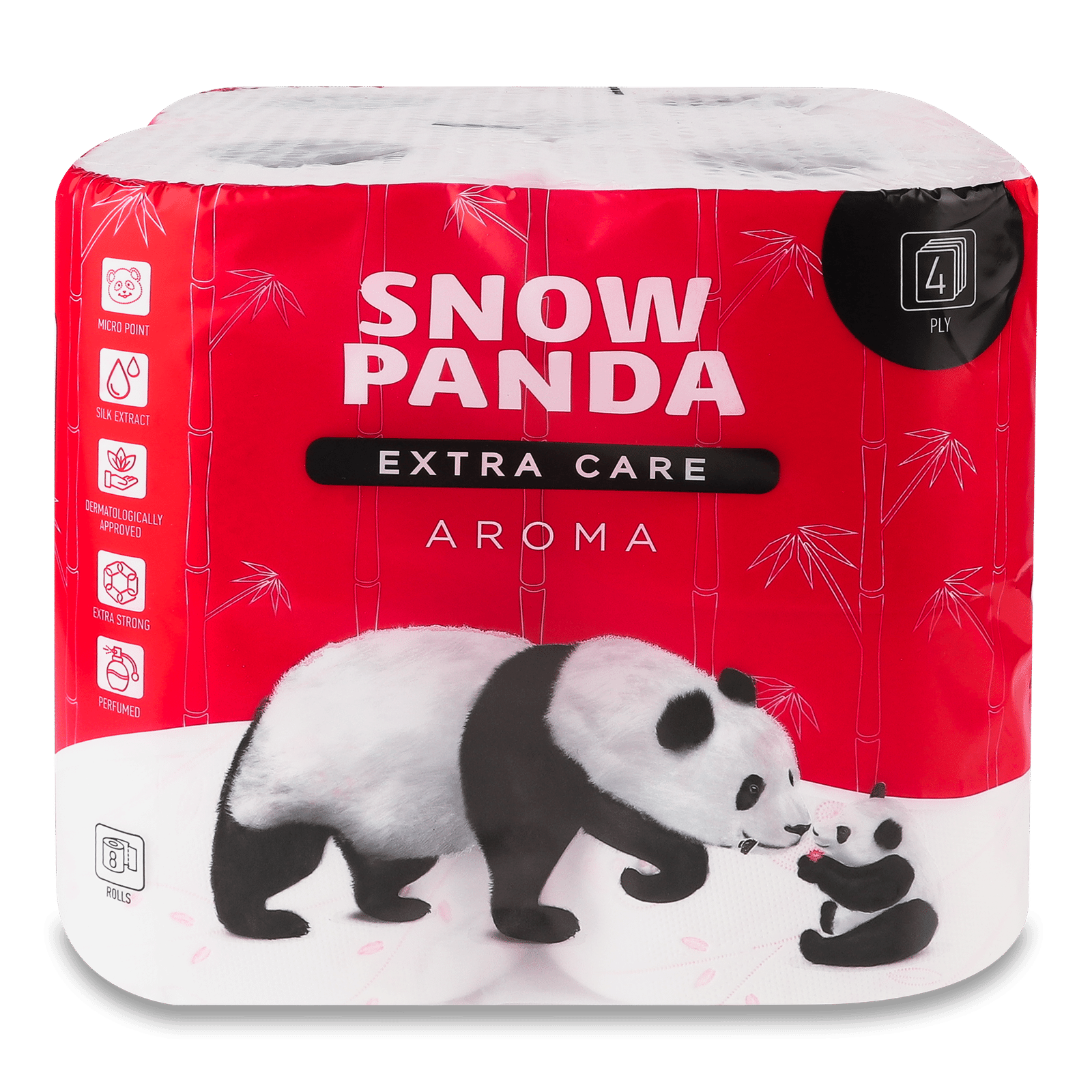 Папір туалетний «Сніжна панда» Extra Care Aroma - 1