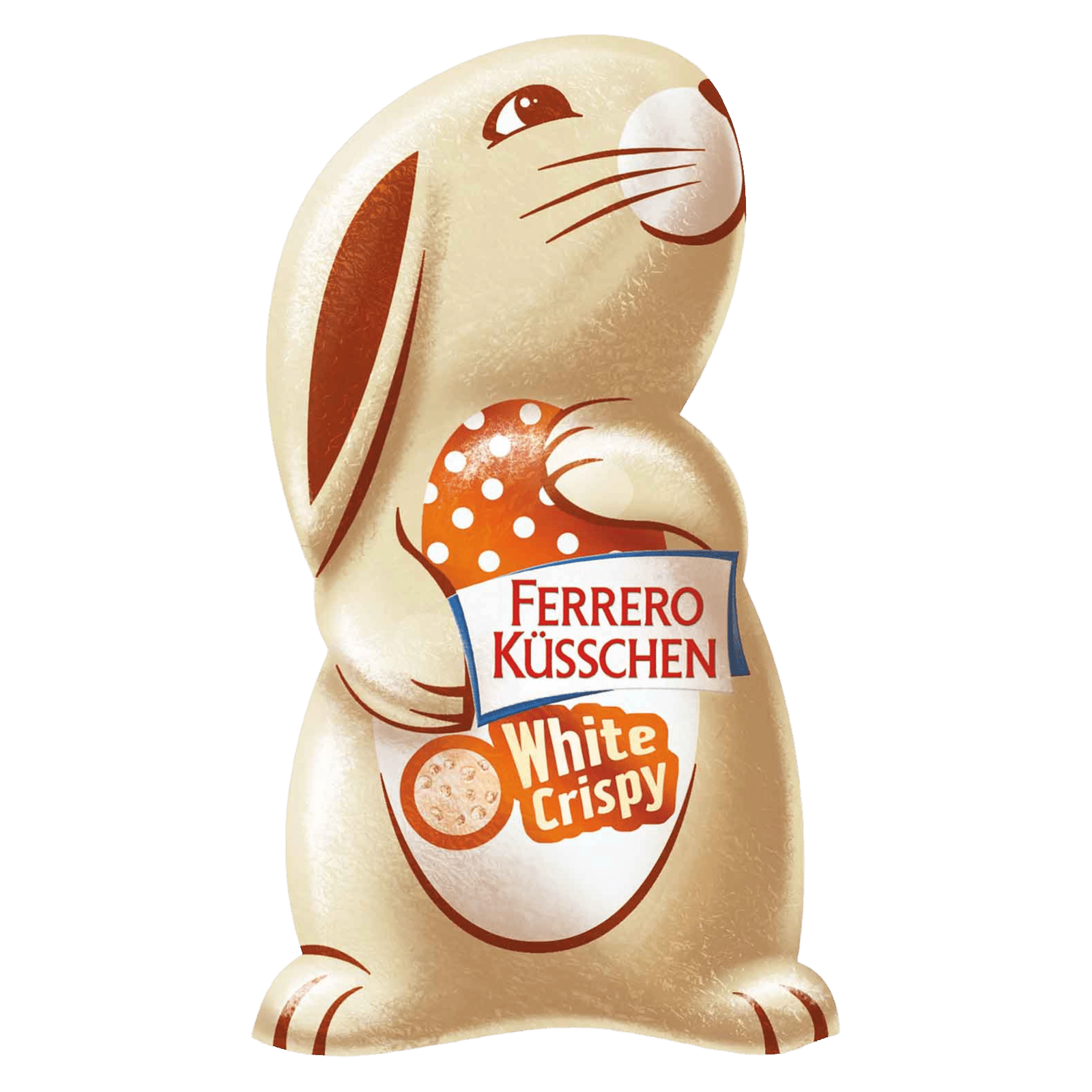 Фігурка Ferrero Kusschen Заєць з білого шоколаду з кріспами - 1