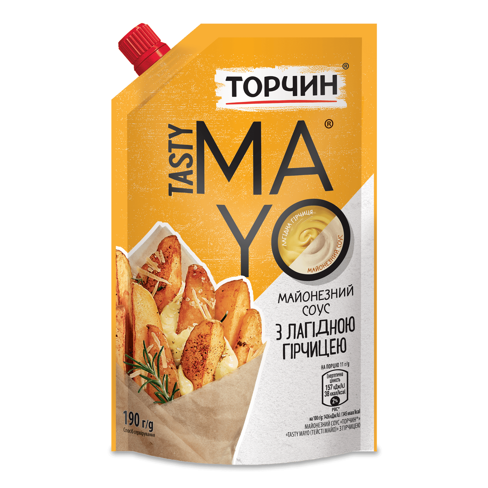 Соус Торчин Tasty Mayo з гірчицею майонезний д/п - 1