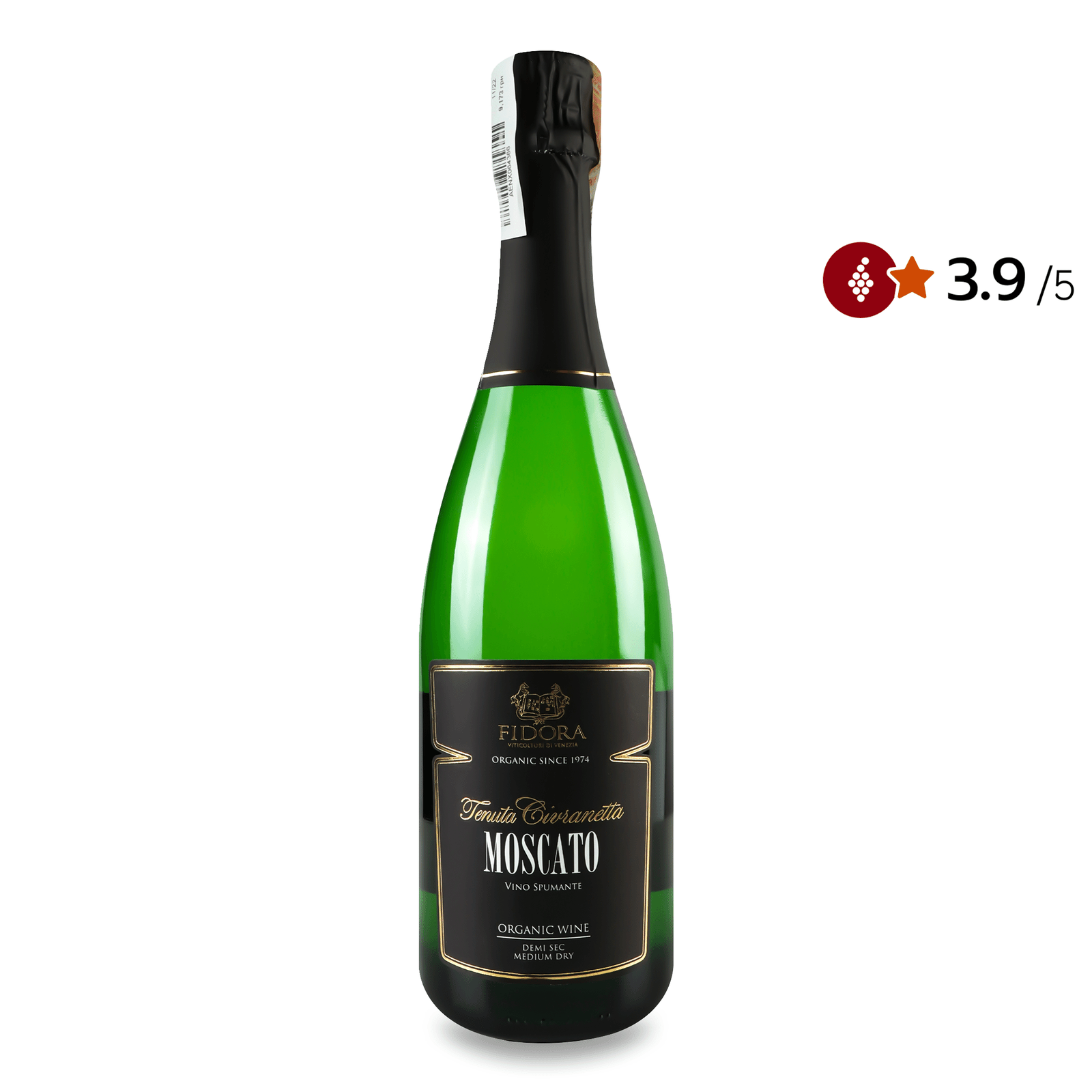 Вино ігристе Fidora Moscato Demi Sec organic - 1