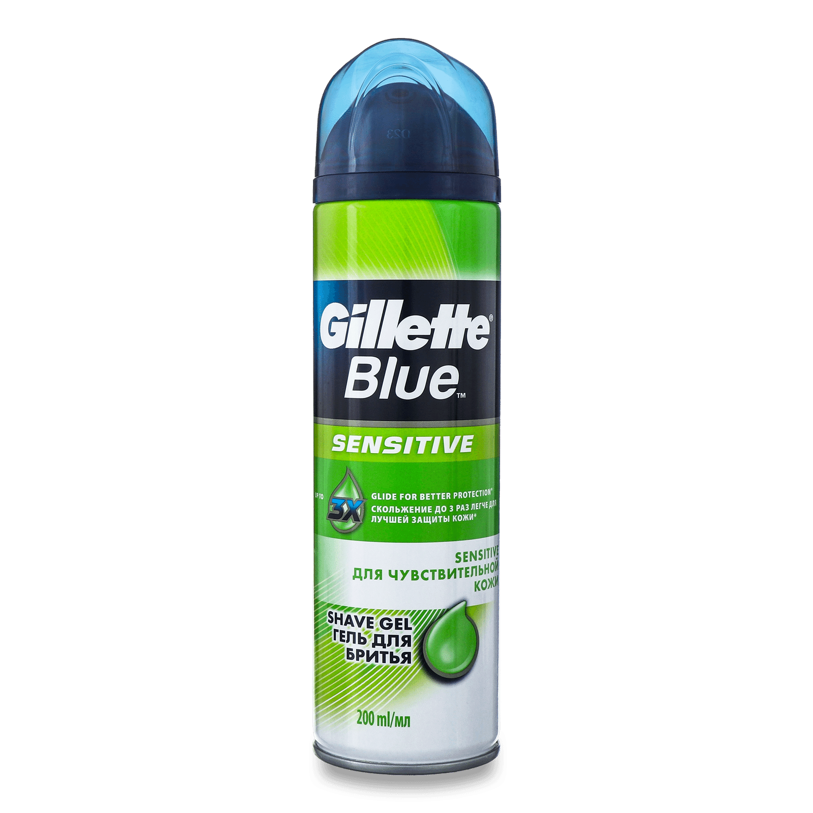 Гель для гоління Gillette Blue Sensitive для чутливої шкіри - 1