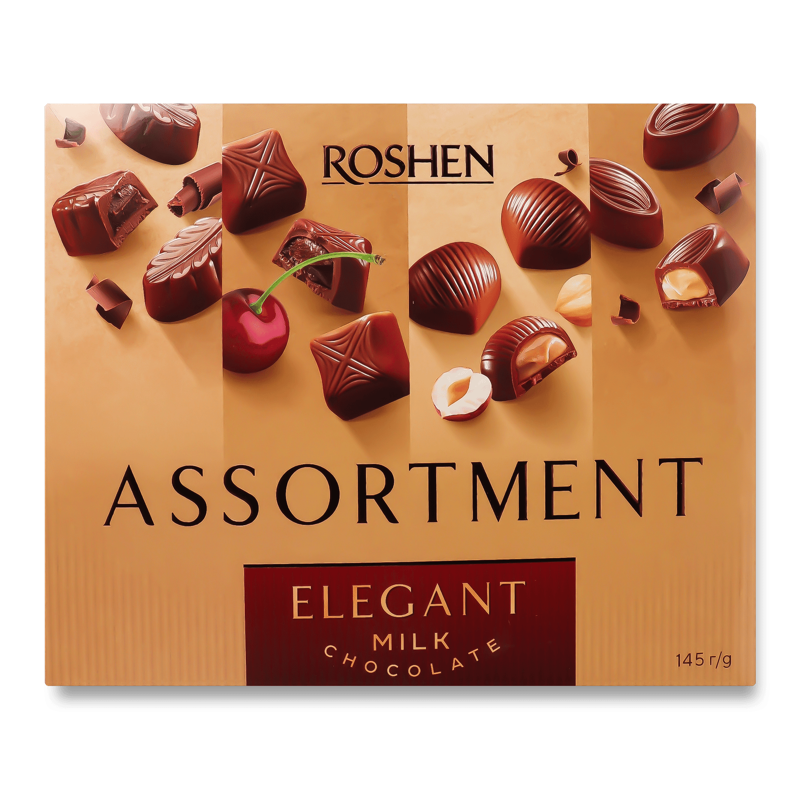 Цукерки Roshen Assortment elegant молочний шоколад - 1