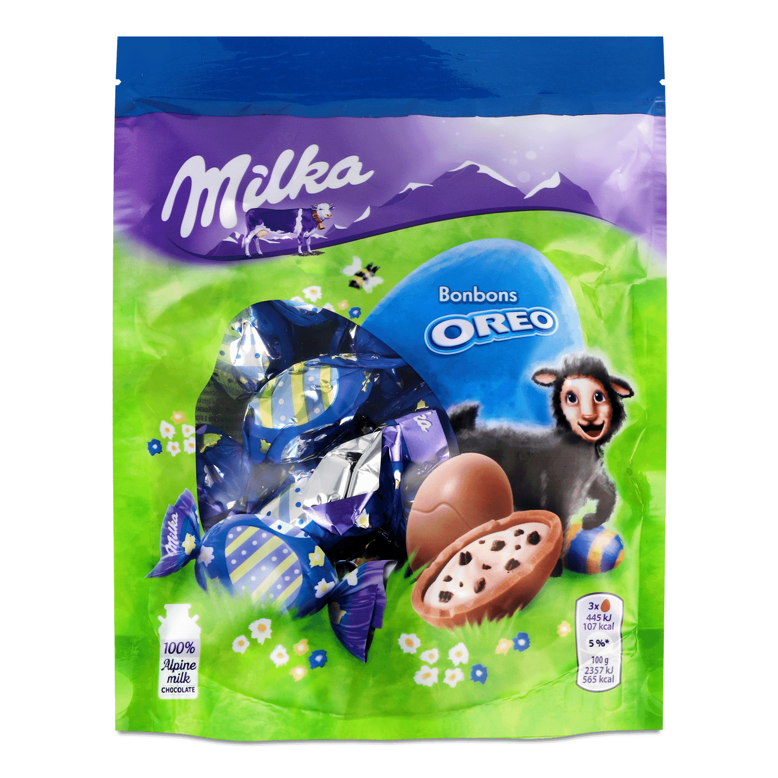 Шоколад фігурний Milka яйця молочна начинка з oreo - 1
