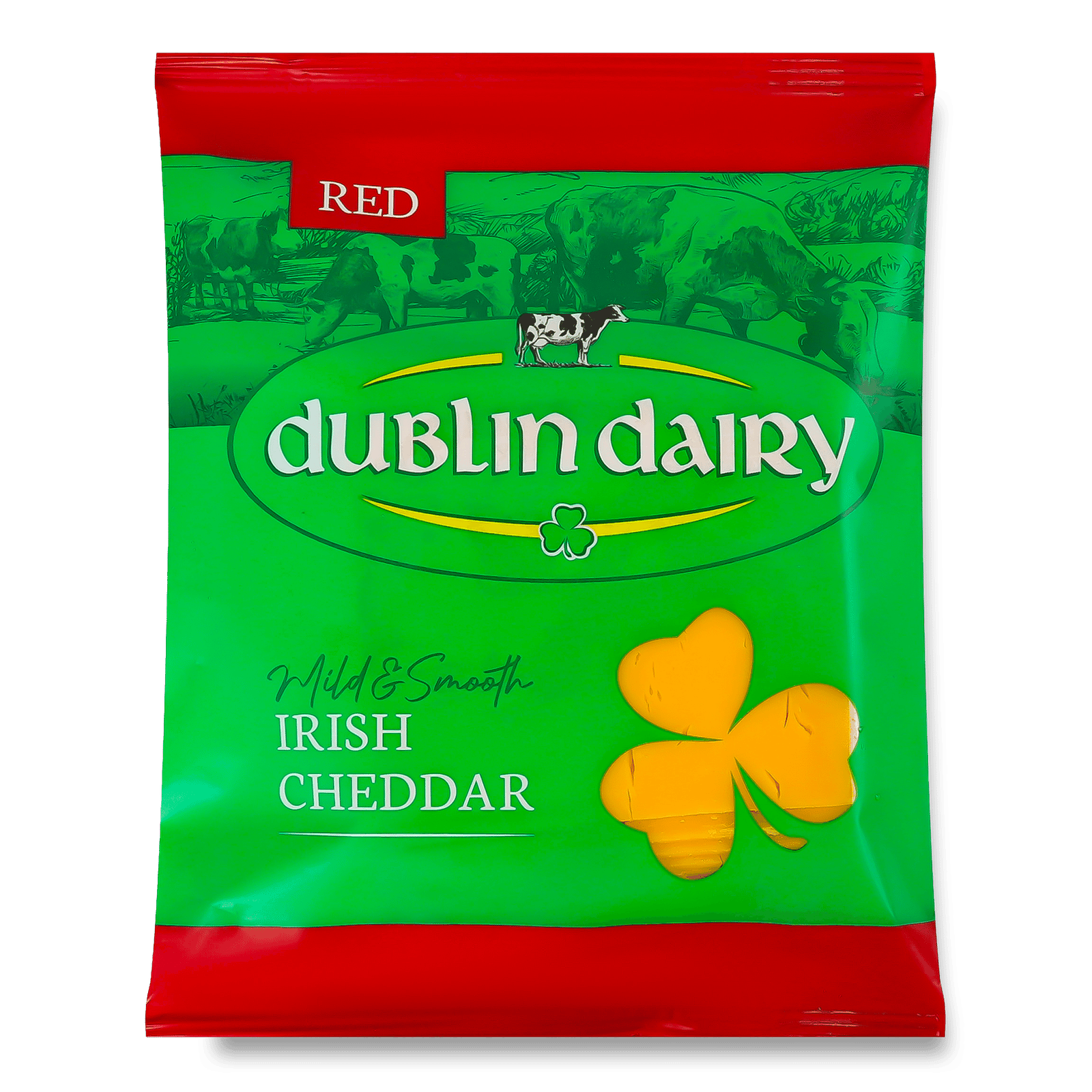 Сир з коров'ячого молока Dublin Dairy Чеддер червоний 48% нарізаний - 1