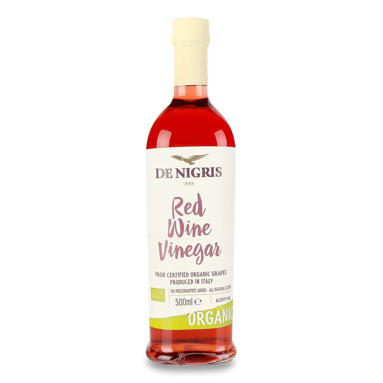 Оцет De Nigris з червоного вина органічний - 1