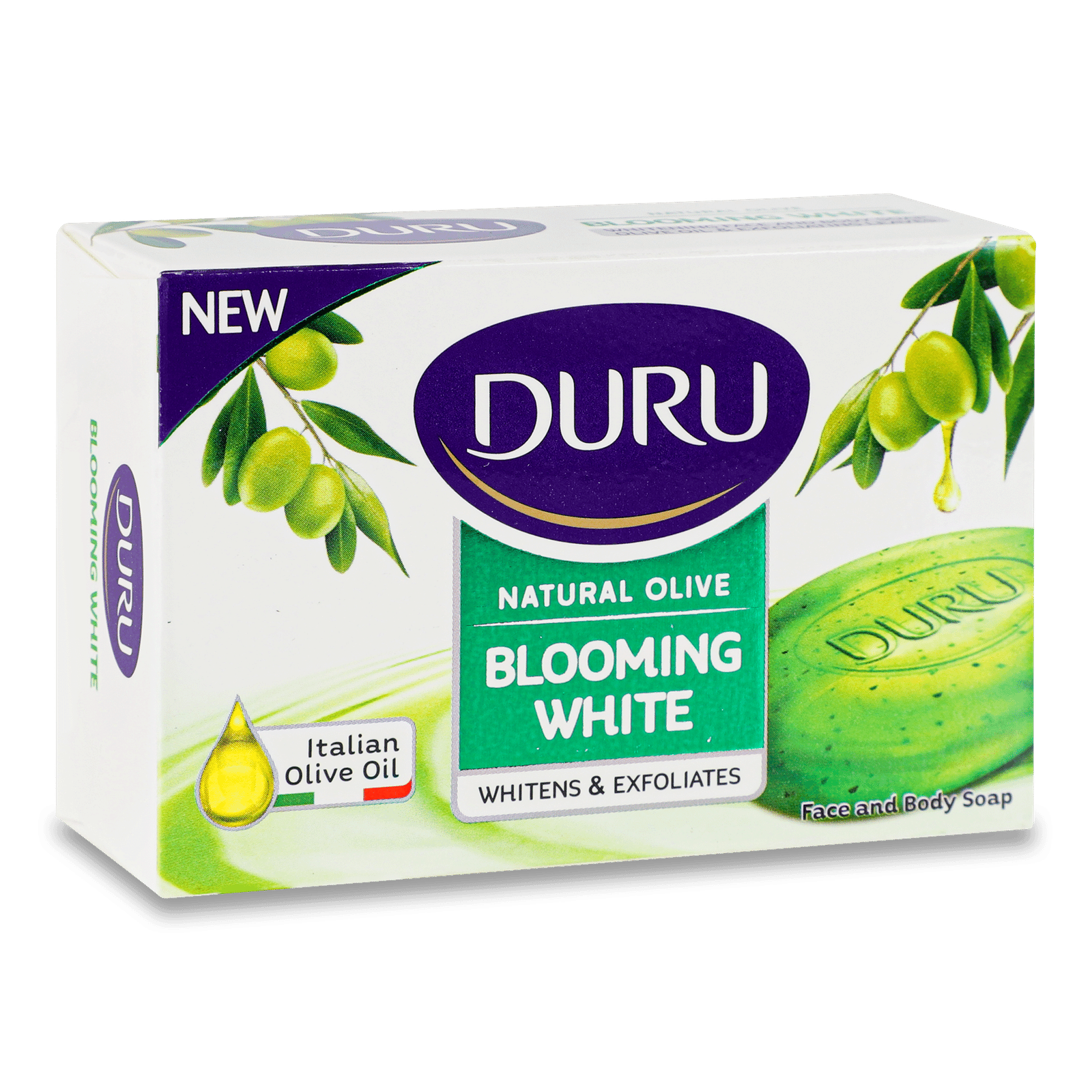 Мило Duru Natural Olive Blooming White з екстрактом папаї - 1