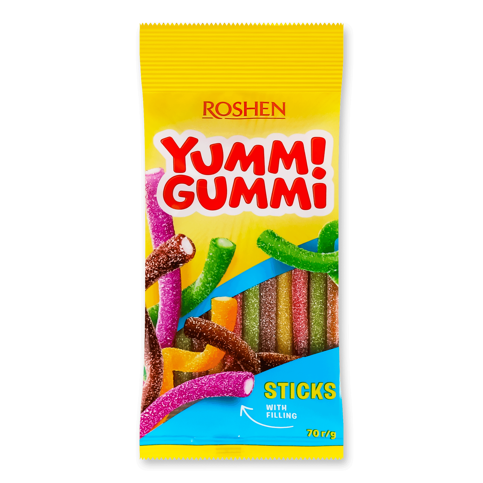 Цукерки Roshen Yummi Gummi Sour Sticks - 1
