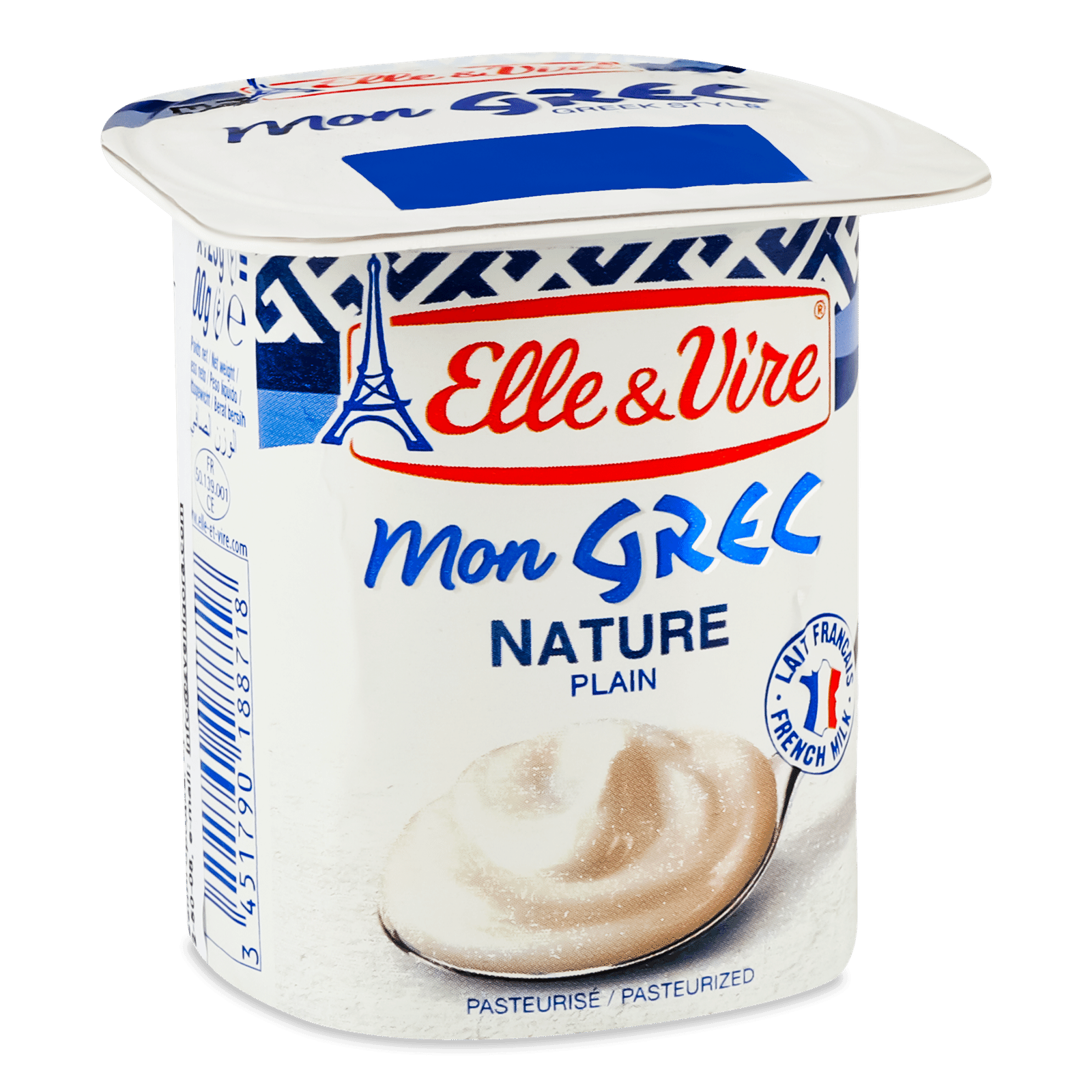 Десерт молочний Elle&Vire грецький оригінальний 7,5% стакан - 1