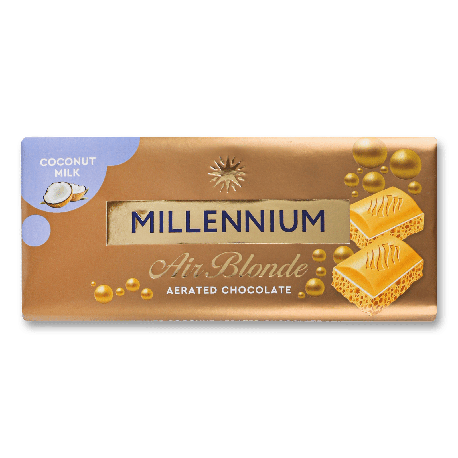 Шоколад білий Millennium Blonde Coconut пористий - 1