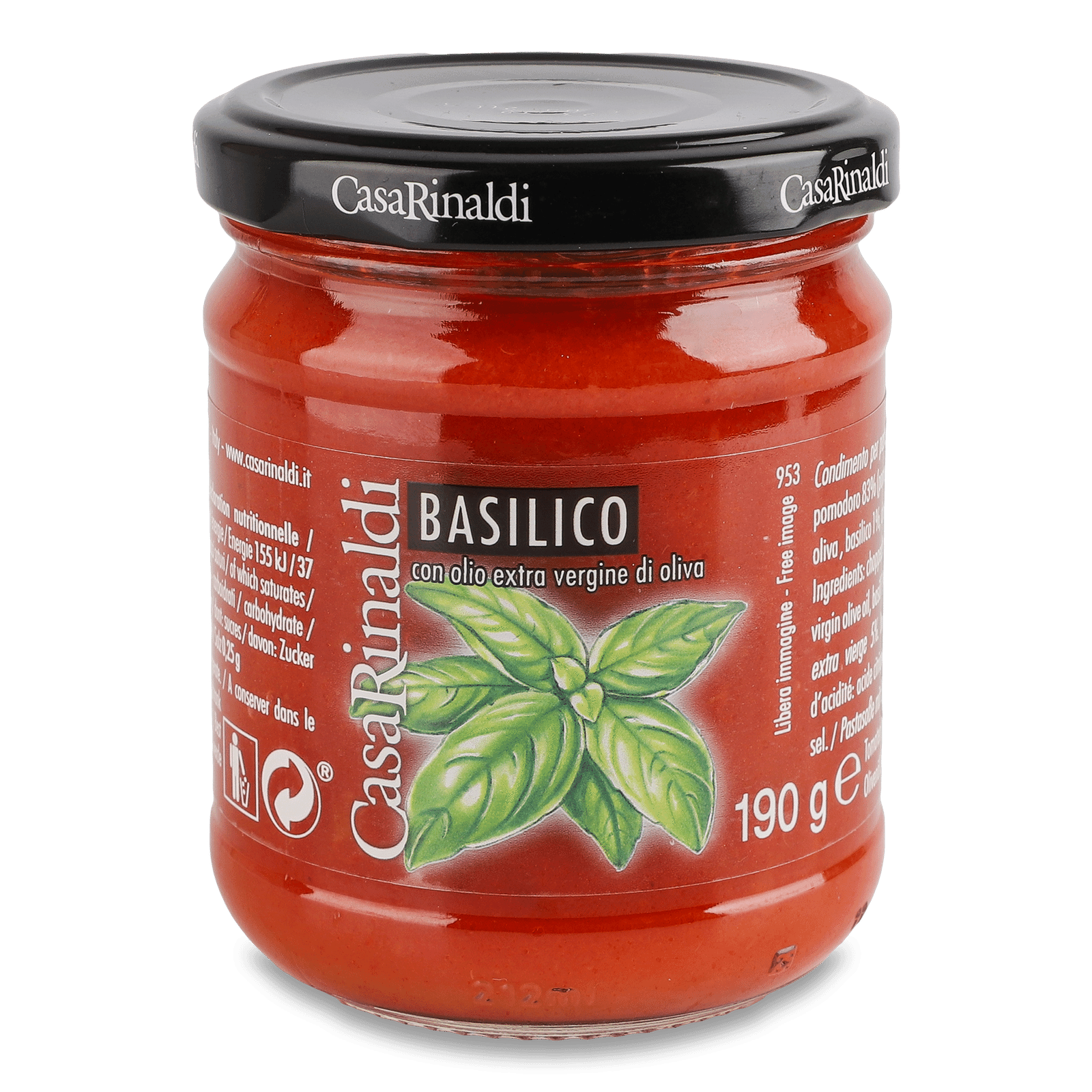Соус Casa Rinaldi томатний з базиліком - 1