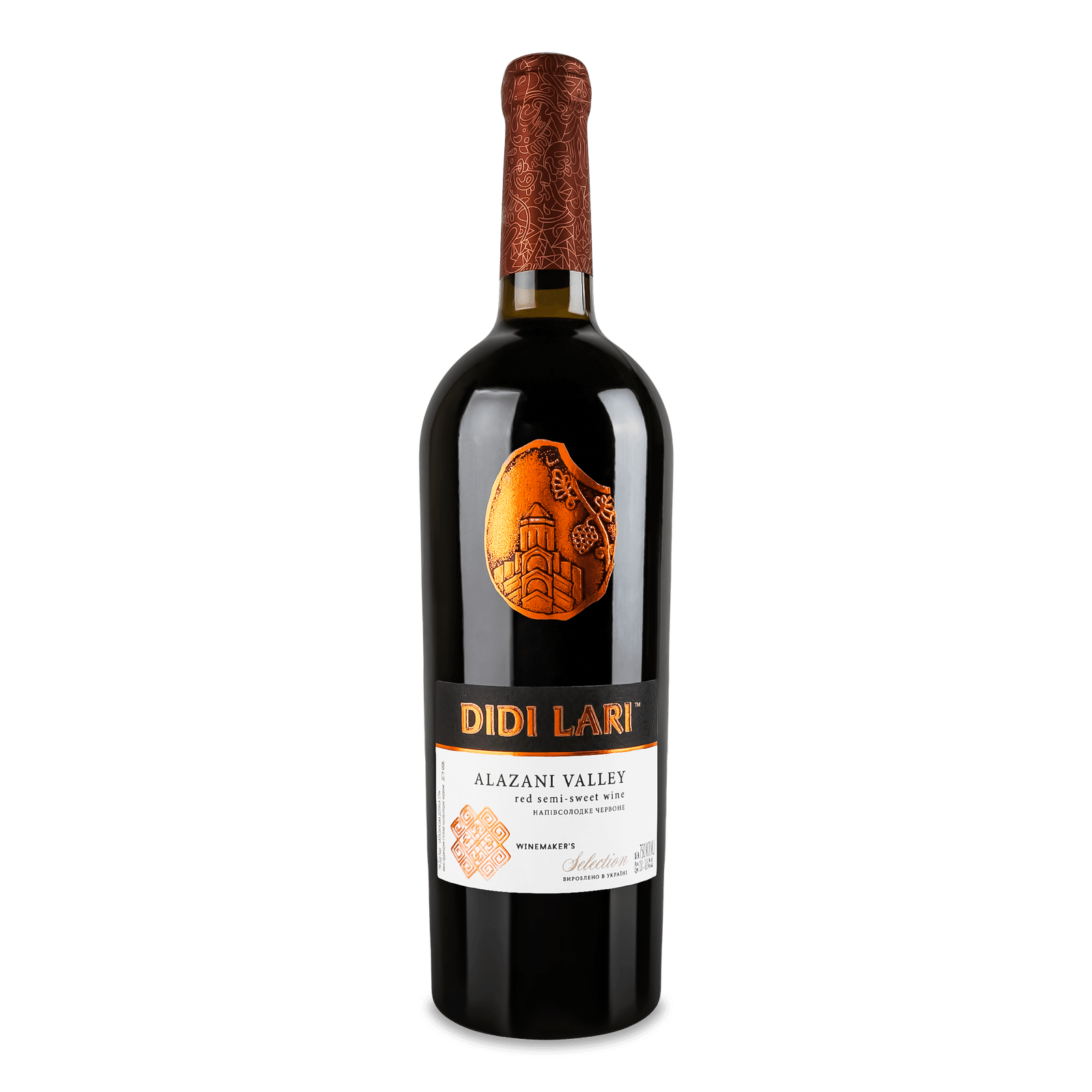 Вино Adjari «Алазанська долина» червоне напівсолодке - 1