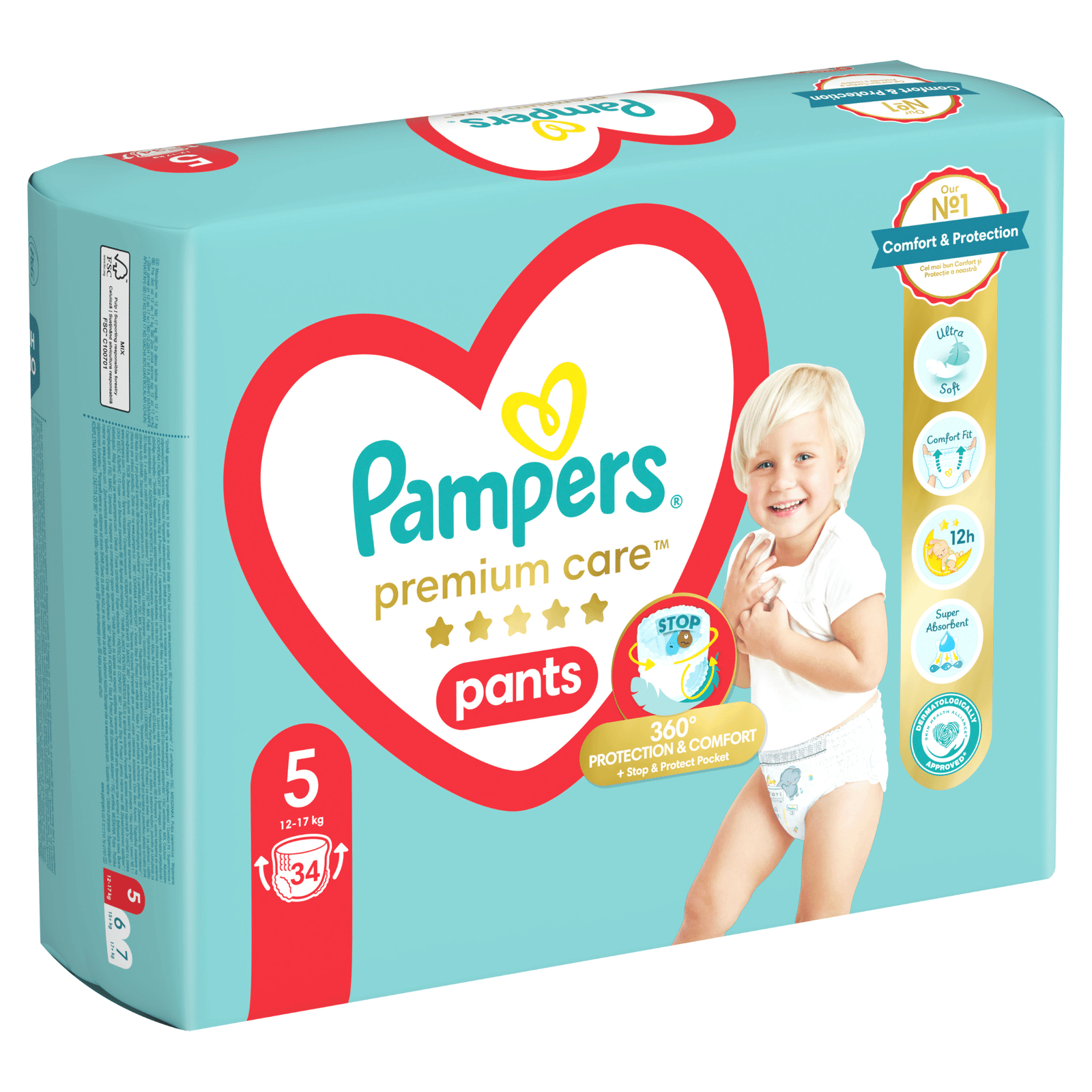 Підгузки-трусики Pampers Premium Care Pants 5 (12-17 кг) - 3