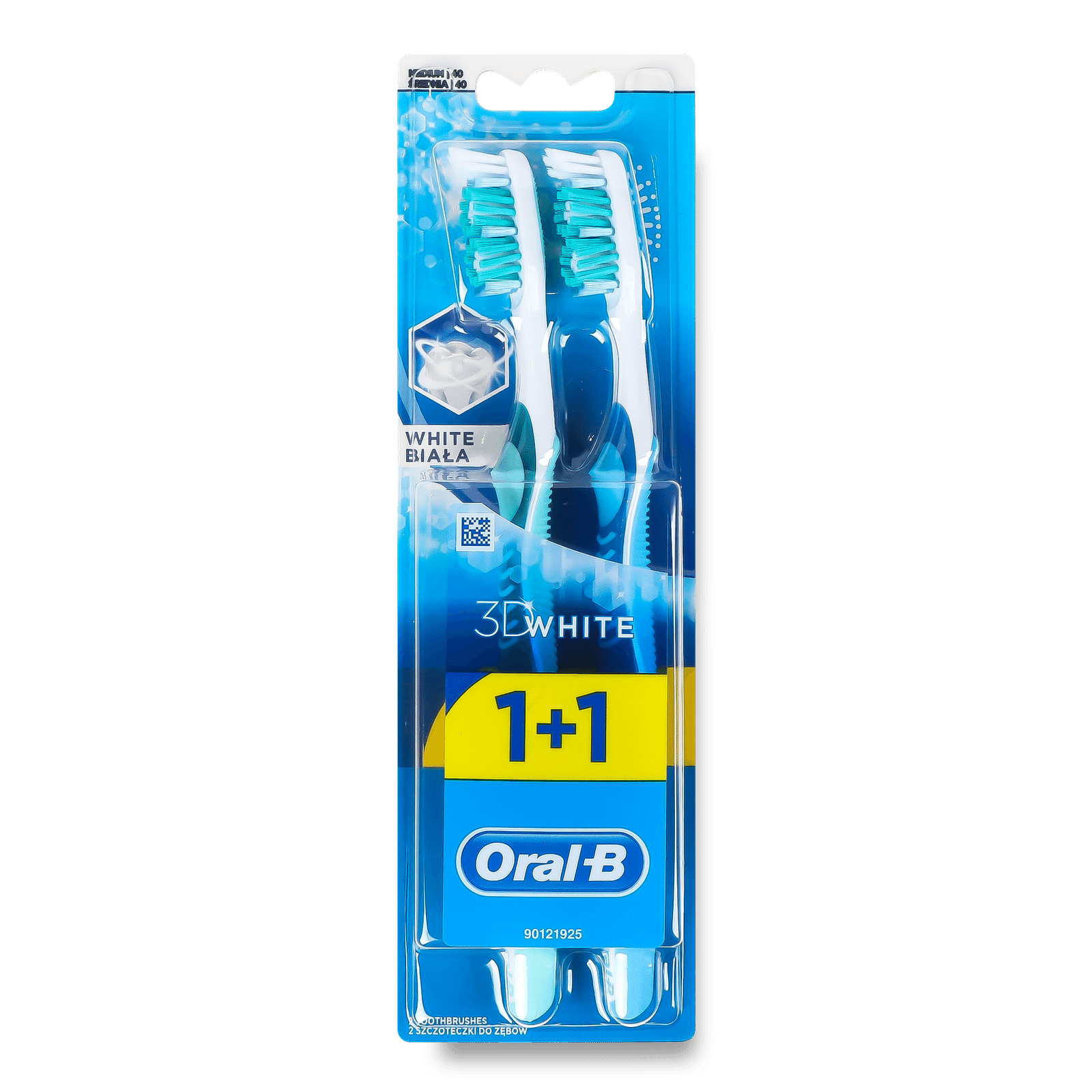 Щітка зубна Oral-B Advantage 3D White 40 + 1 безкоштовно - 1
