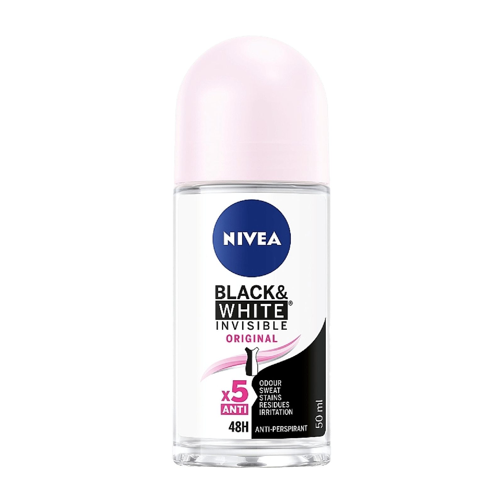 Дезодорант кульковий Nivea Clear «Невидимий захист для чорного і білого» - 1