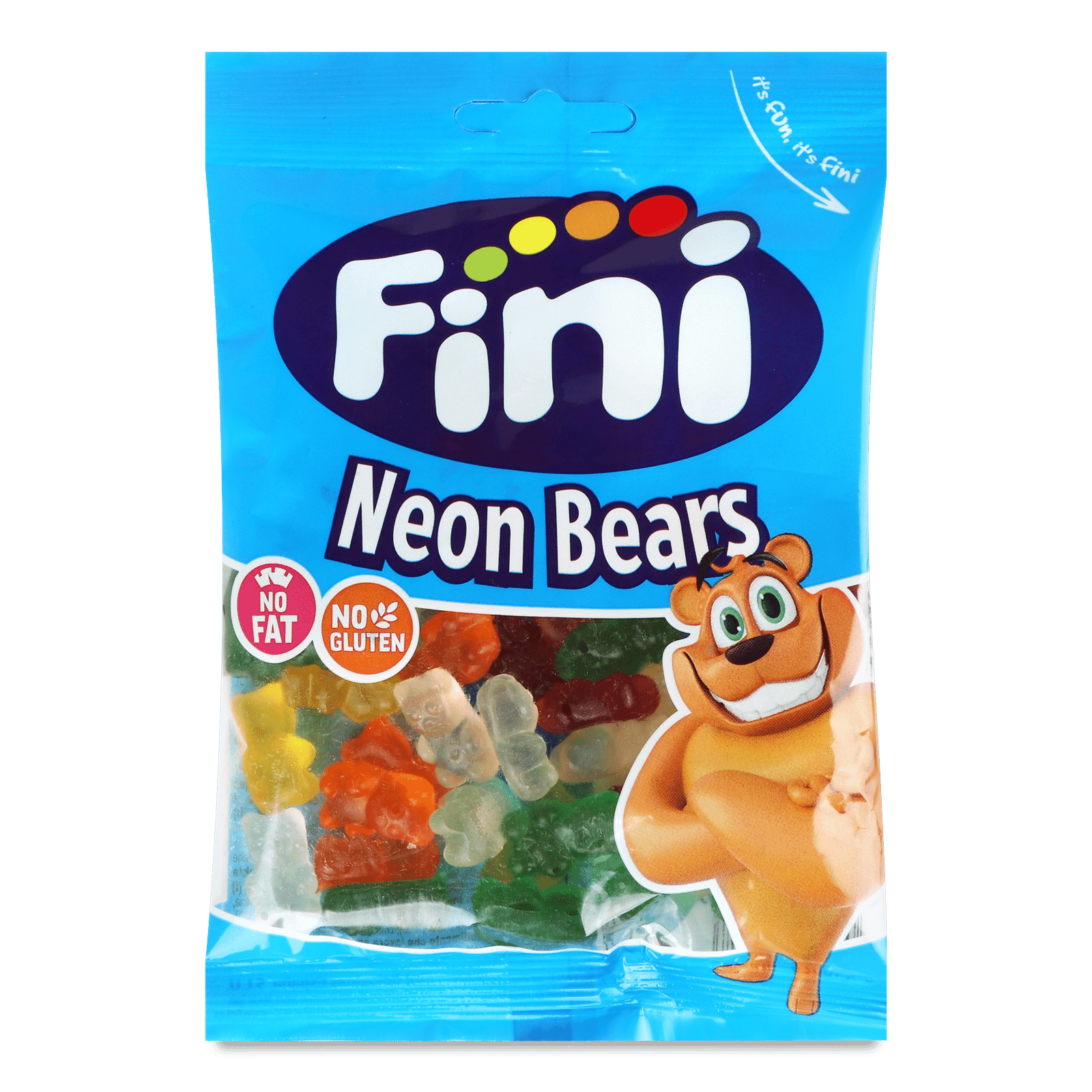 Цукерки Fini Neon Bears желейні - 1
