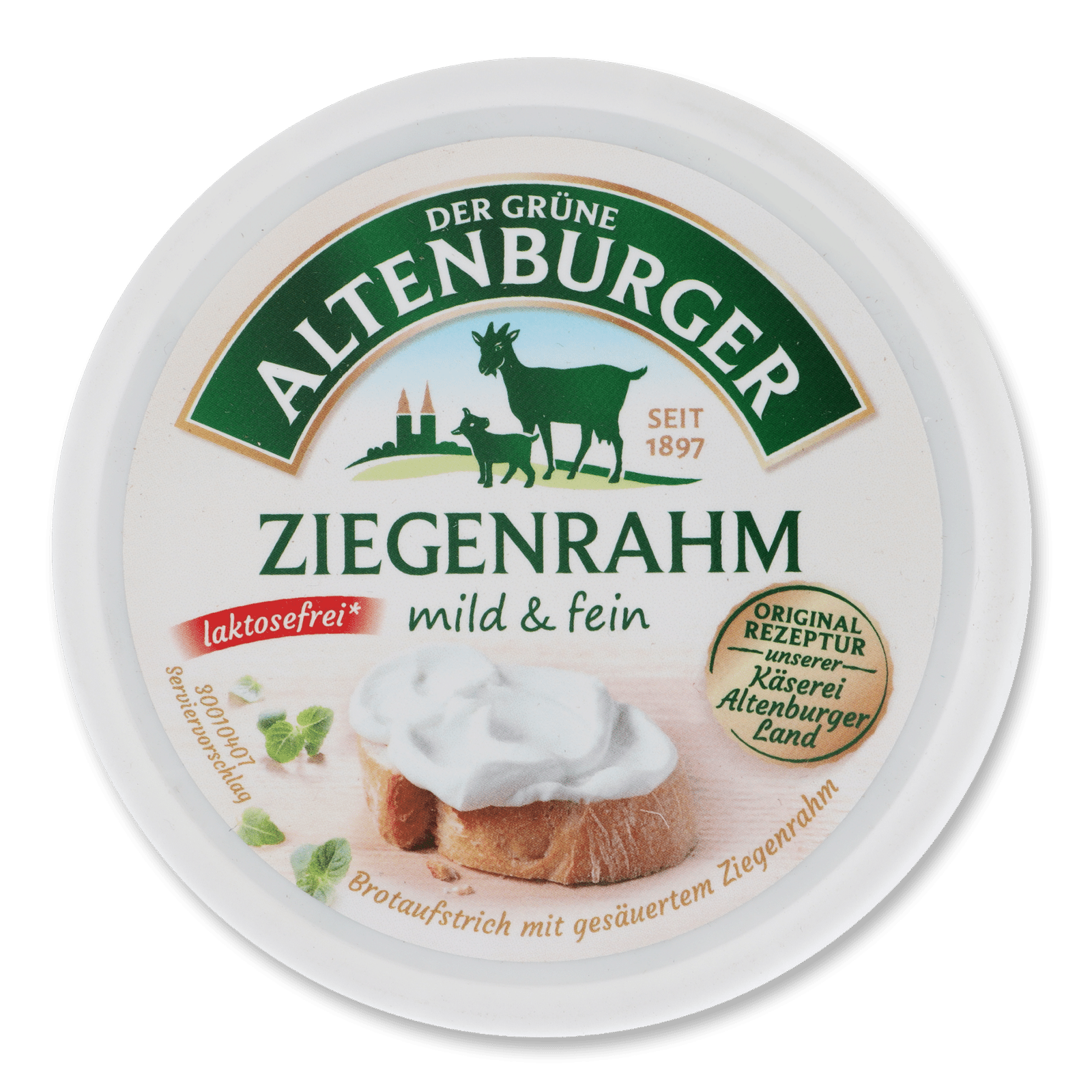 Сир-крем Der Grune Altenburger Ziegenrah безлактозний 27% з козячого молока - 1