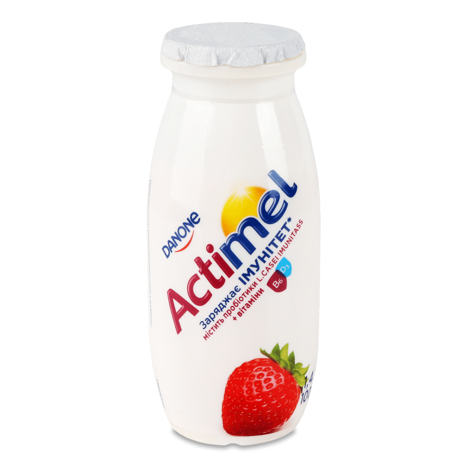 Продукт кисломолочний Actimel полуниця 1,4% пляшка - 1