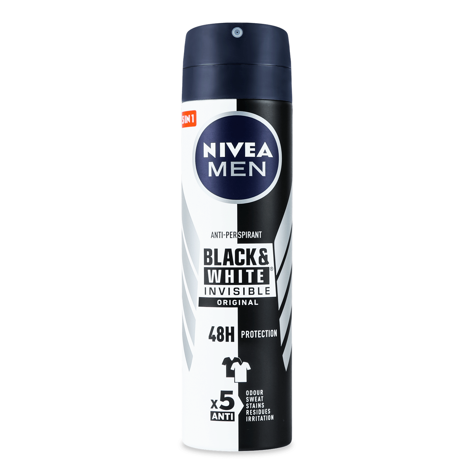 Дезодорант-спрей Nivea Men «Невидимий захист для чорного і білого» - 1