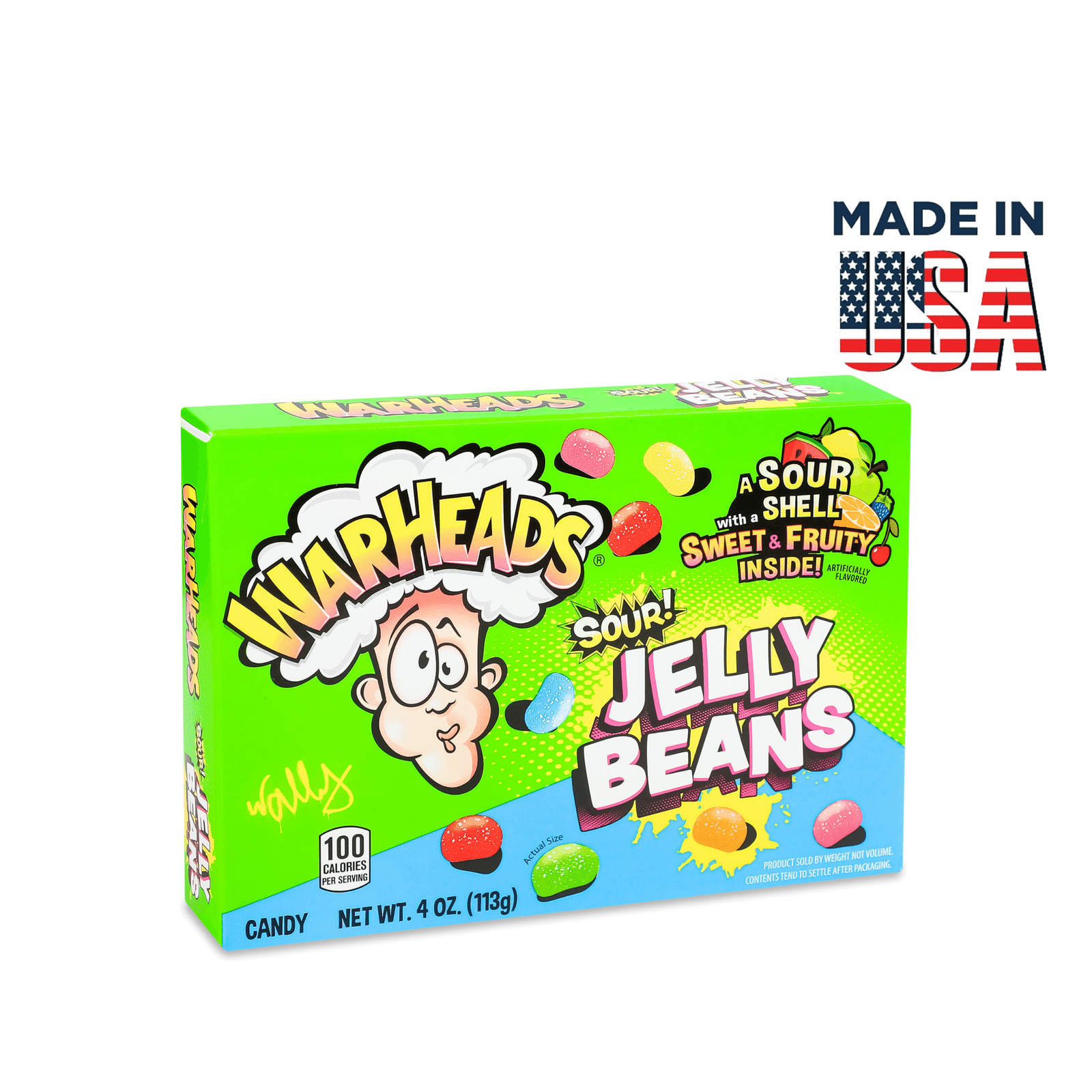 Драже Wareheads Jelly Beans кислі жувальні - 1