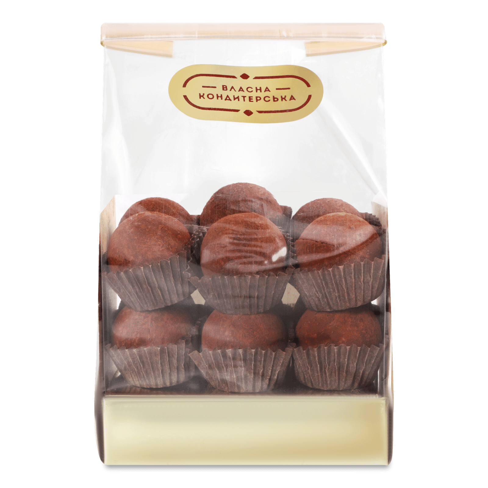 Цукерки «Трюфель» чорний шоколад з ромом - 1