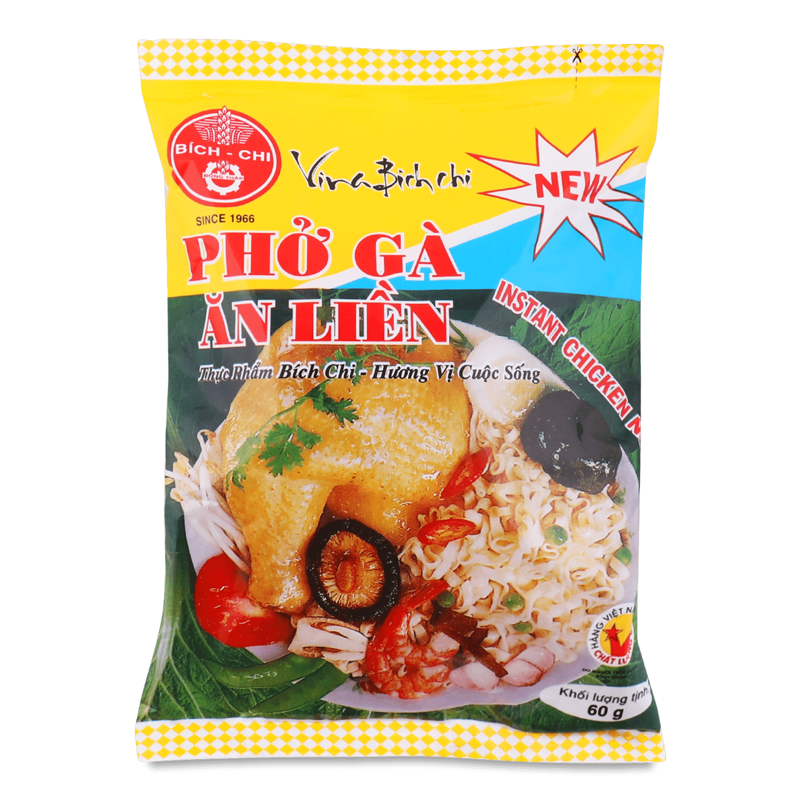 Локшина Bich-Chi рисова зі смаком курки - 1
