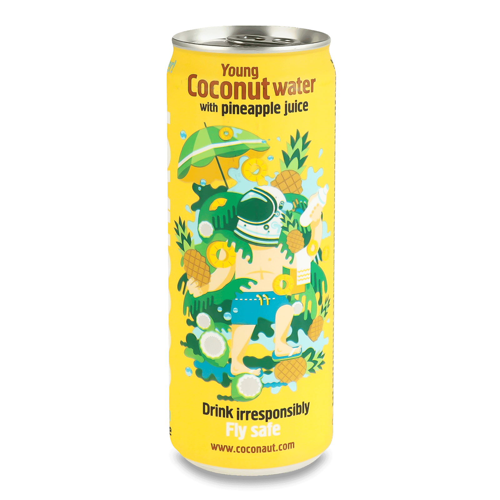 Напій Coconaut кокосовий з соком ананасу негазований з/б - 1