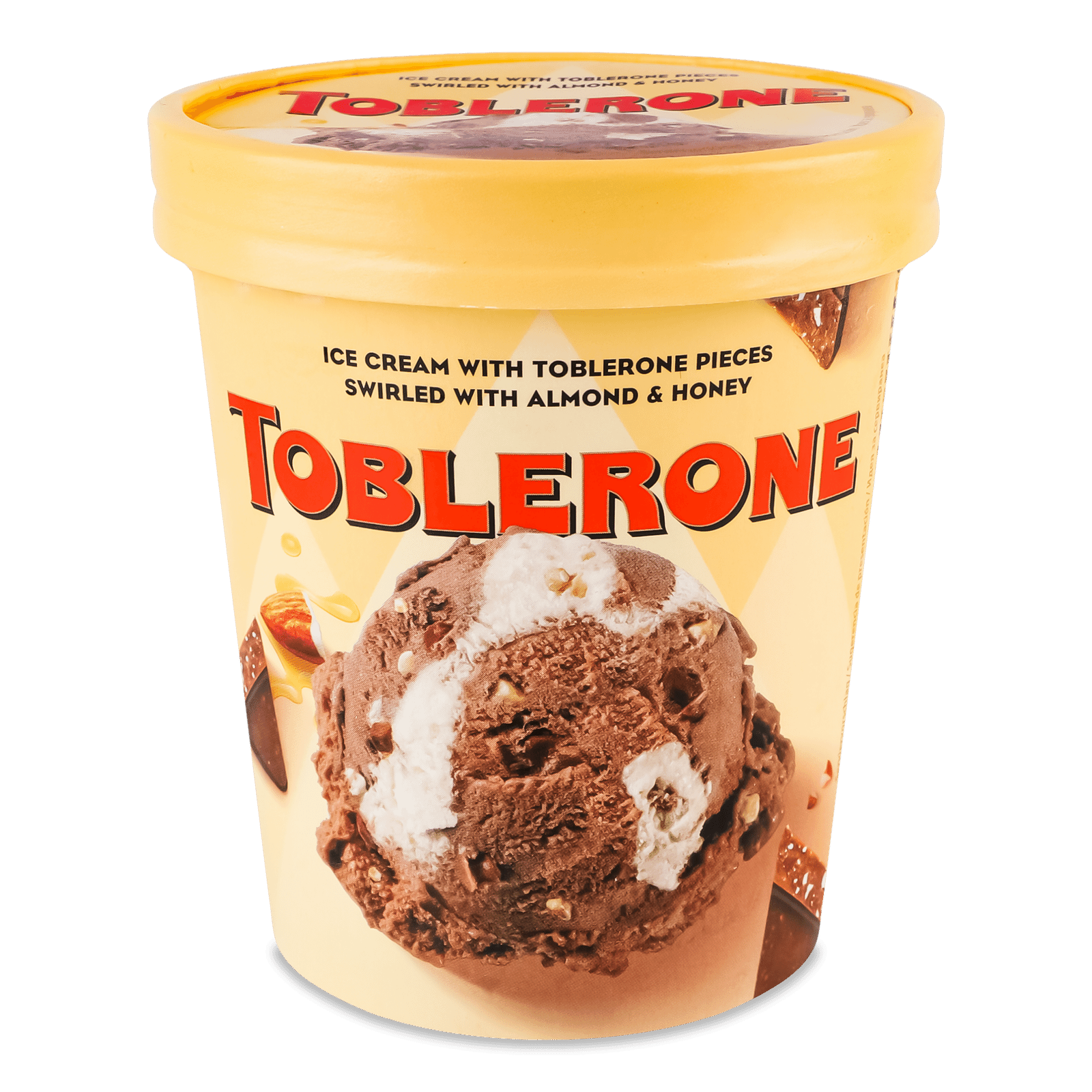 Морозиво Toblerone какао з медово-мигдальним соусом зі шматочками шоколаду - 1