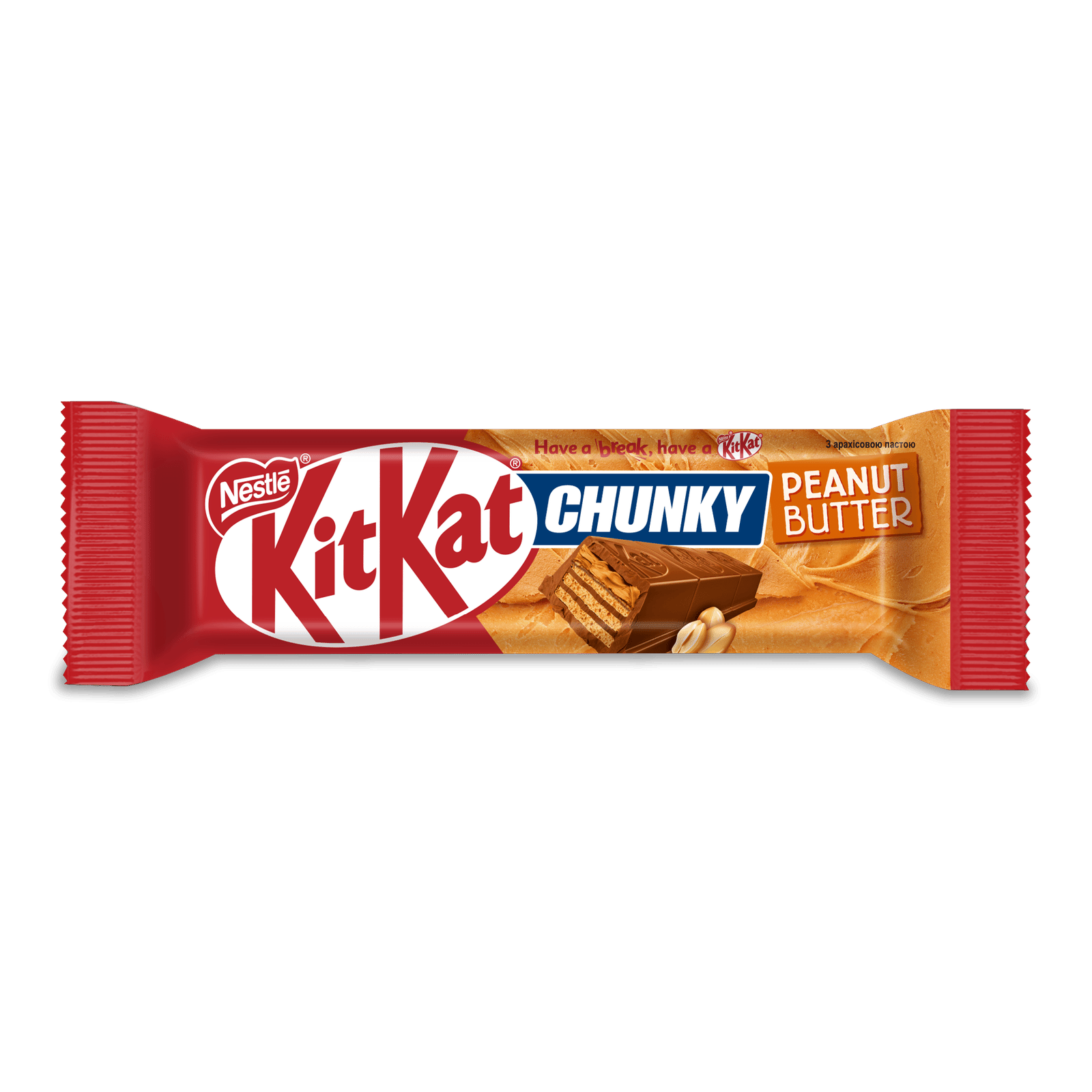 Батончик Kit Kat вафлі з арахісовою пастою в молочному шоколаді - 1