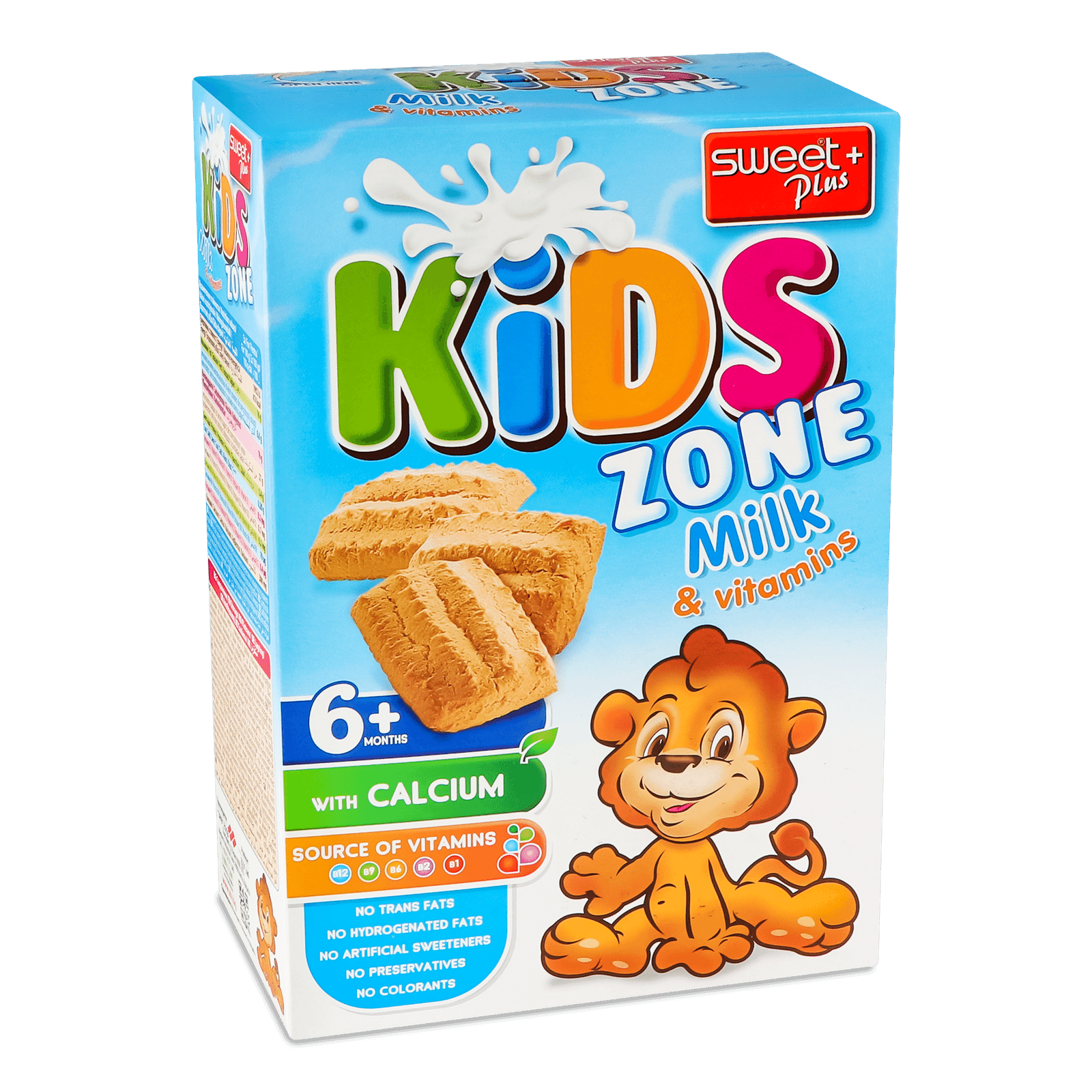 Печиво Sweet Plus+ Kids Zone Milk&vitamins - 1
