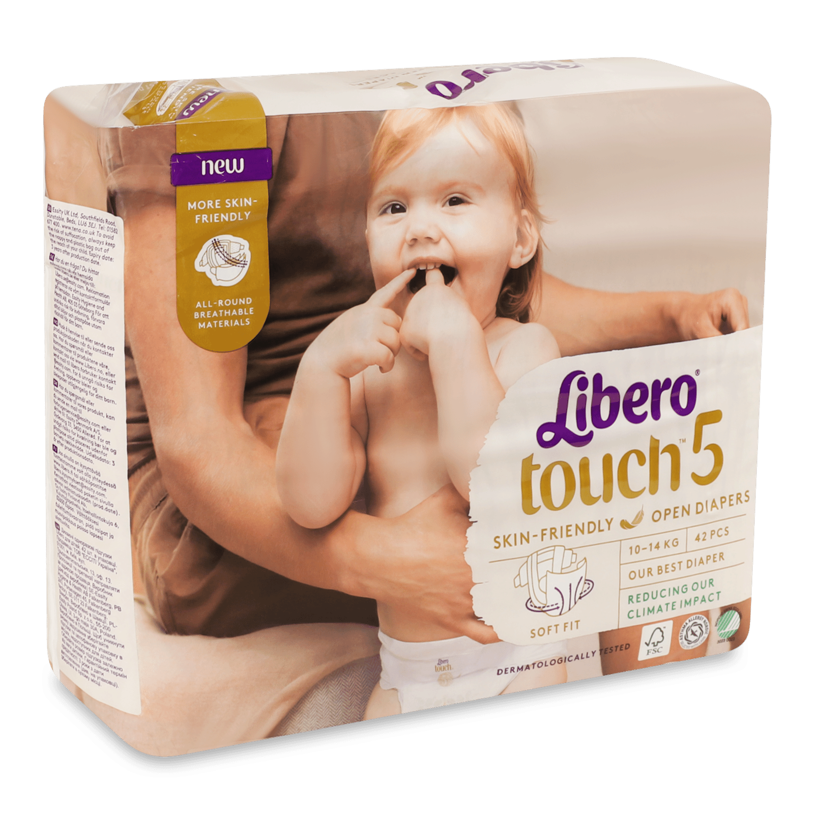 Підгузки дитячі Libero Touch 5 (10-14 кг) - 1