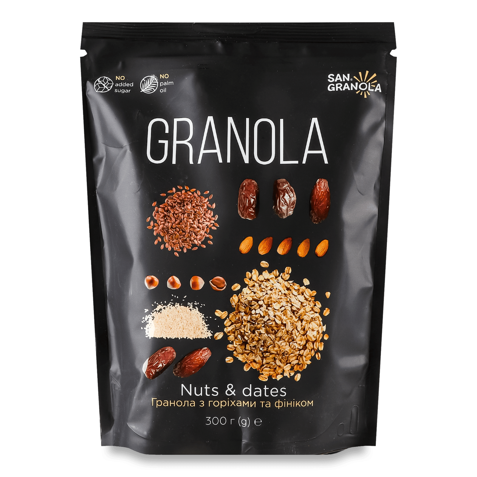 Гранола San Granola з горіхами та фініком - 1