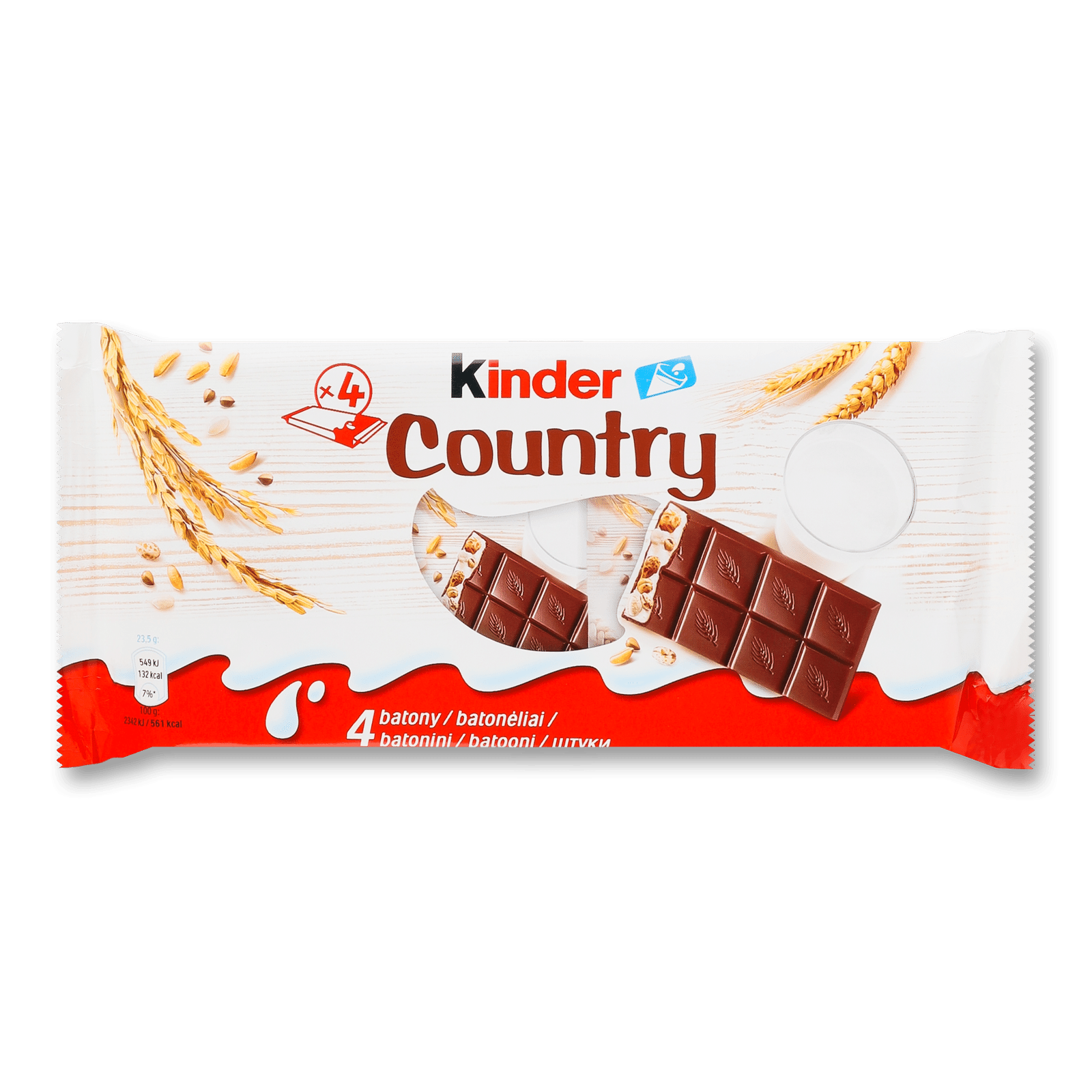 Шоколад молочний Kinder «Кантрі» зі злаками - 1
