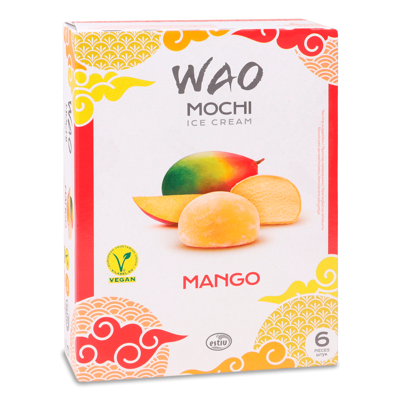 Десерт Wao Mochi з сорбетом з манго в рисовому тісті - 1