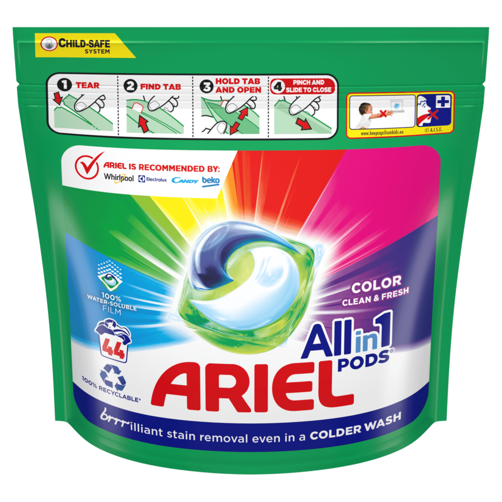 Капсули для прання Ariel PODS All-in-1 Color - 1