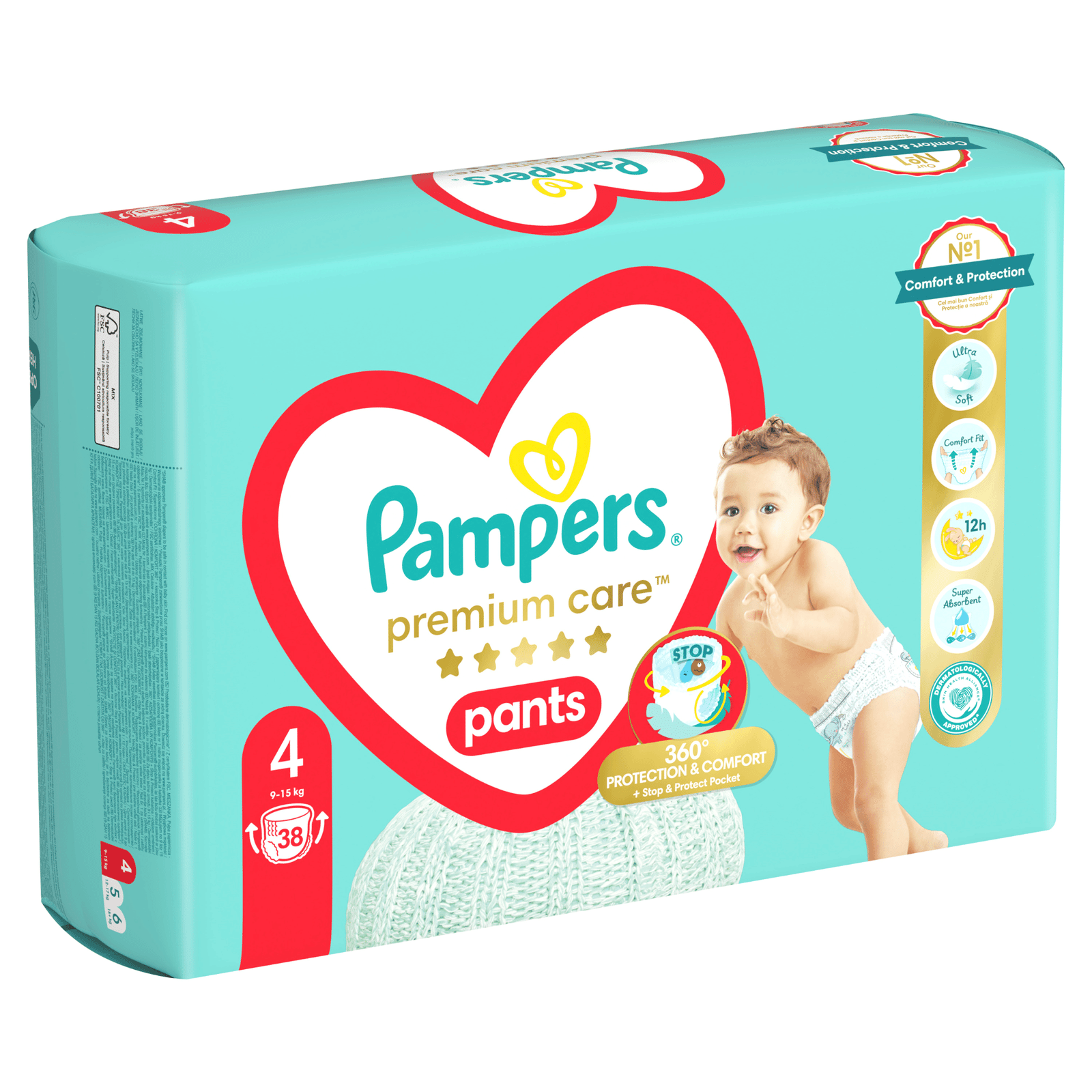 Підгузки-трусики Pampers Premium Care Pants 4 (9-15 кг) - 3