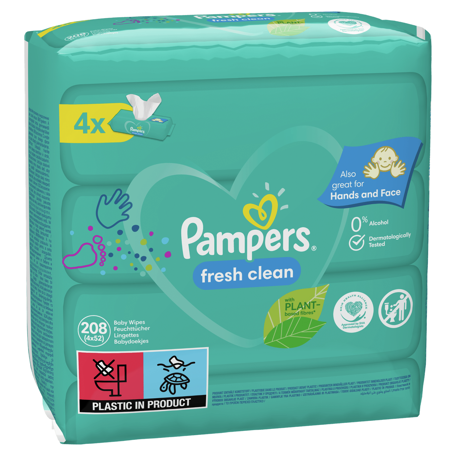 Дитячі вологі серветки Pampers Fresh Clean - 3