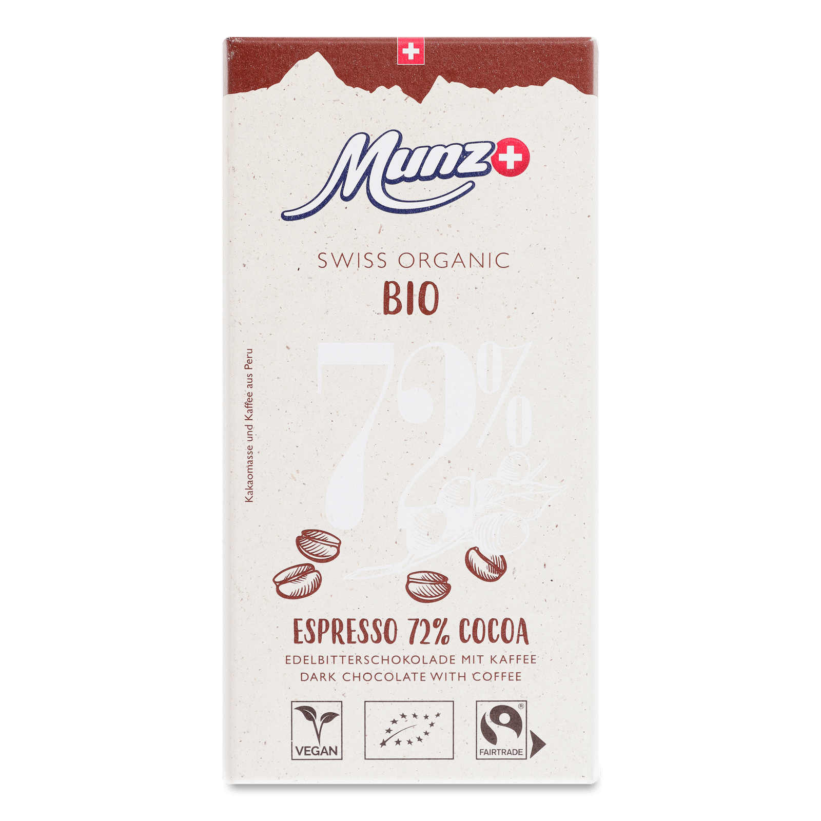 Шоколад чорний Munz з кавою органічний 72% - 1