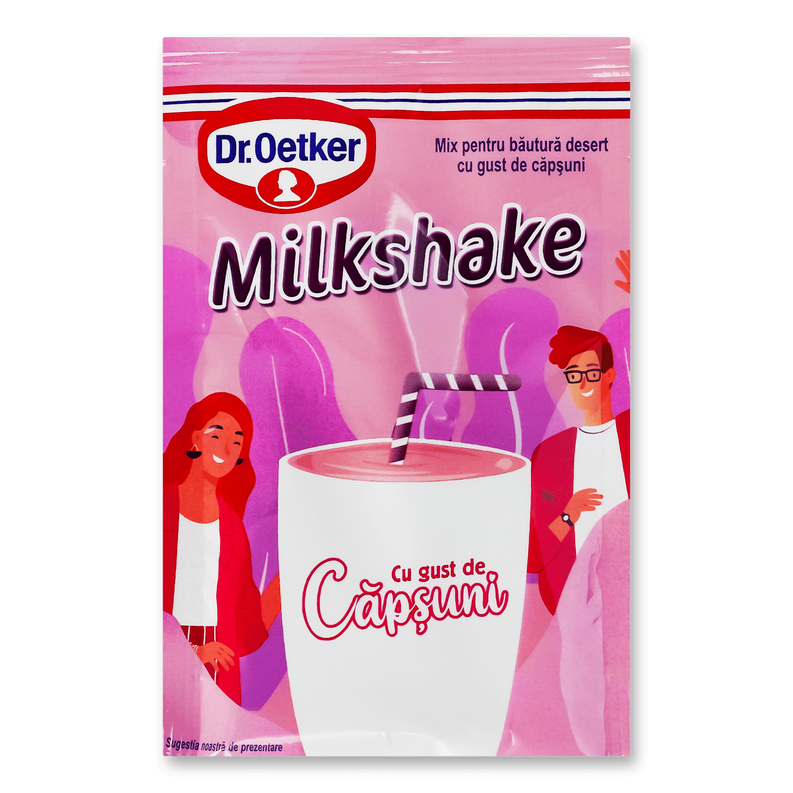 Коктейль молочний Dr.Oetker з полуничним смаком - 1