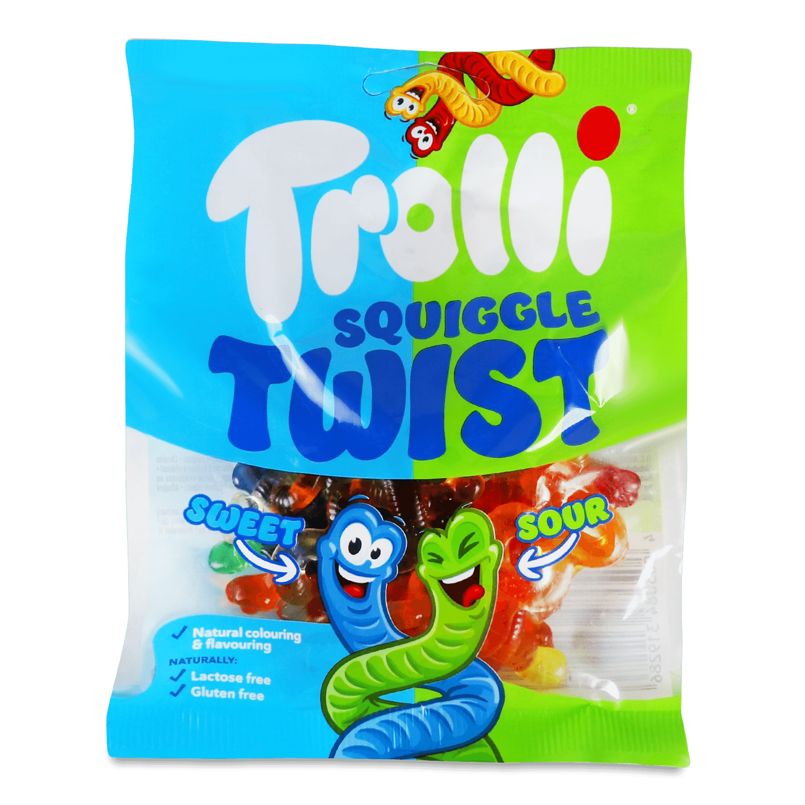 Цукерки Trolli Squiggle Twist Черв'яки жувальні - 1