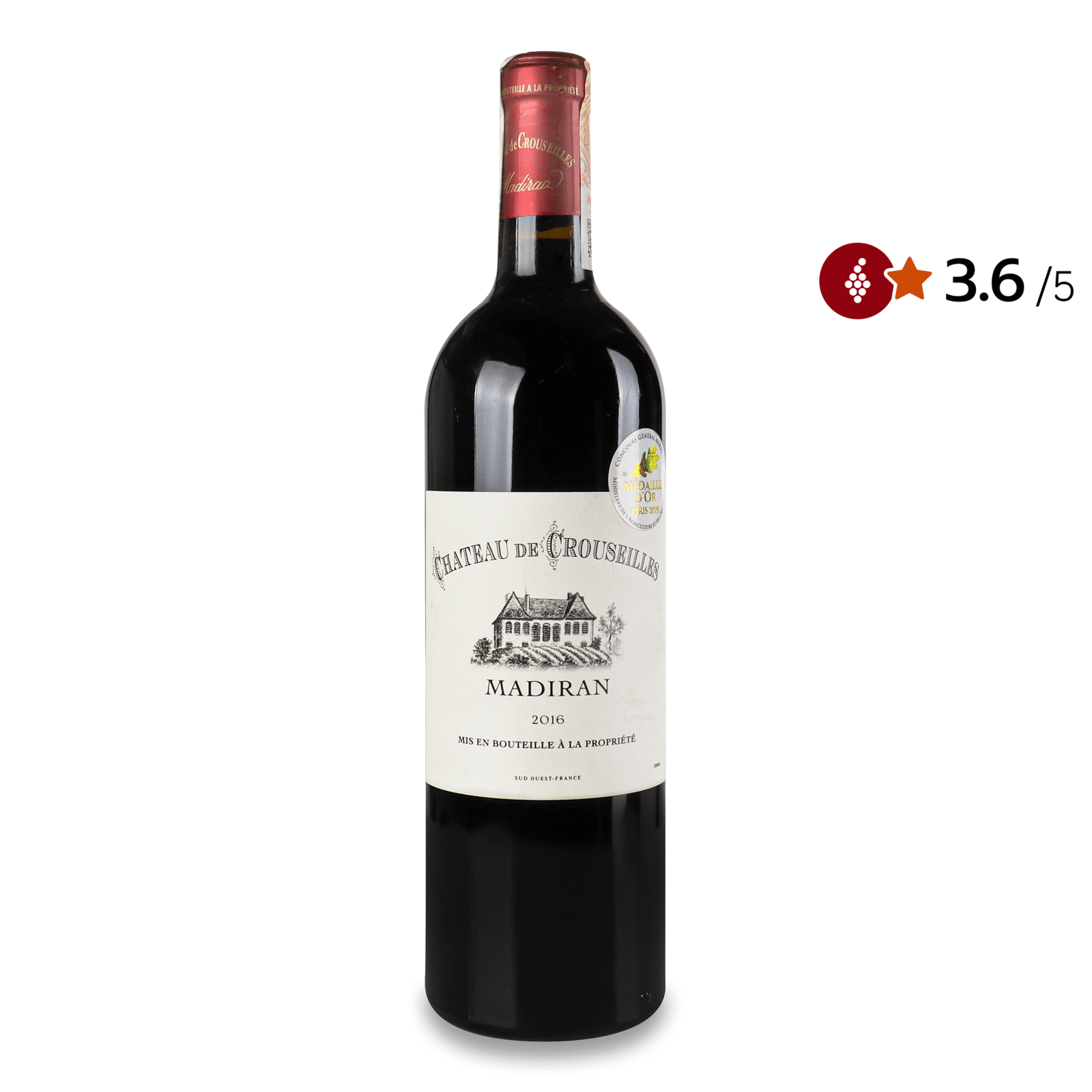 Вино Chateau de Crouseilles Madiran rouge - 1