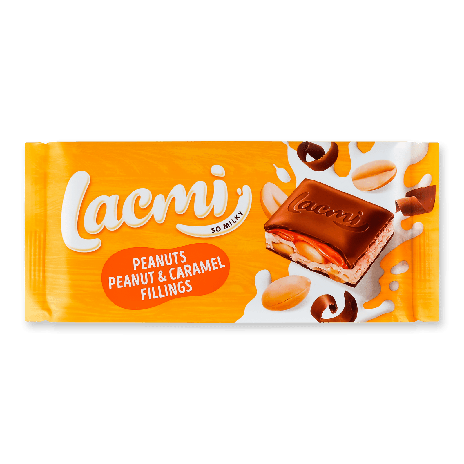 Шоколад мол Roshen Lacmi з арахісом/карам-арах нач - 1