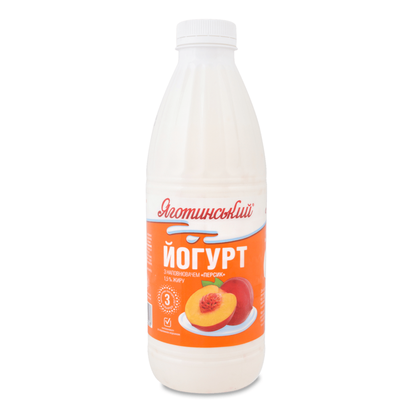 Йогурт «Яготинський» з наповнювачем персик 1,5% - 1