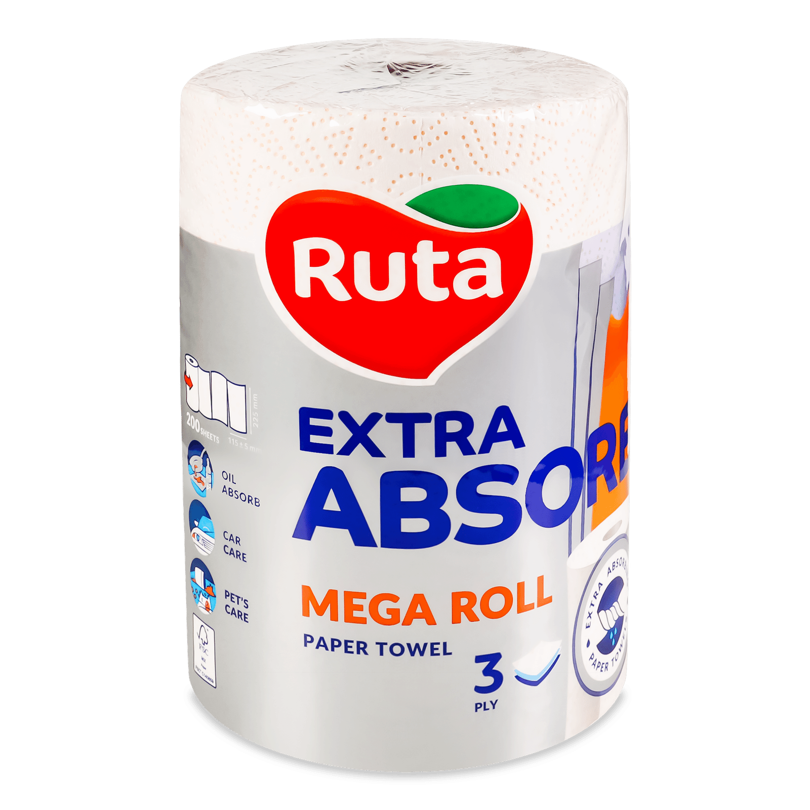 Рушники паперовi Ruta Selecta Mega roll - 1