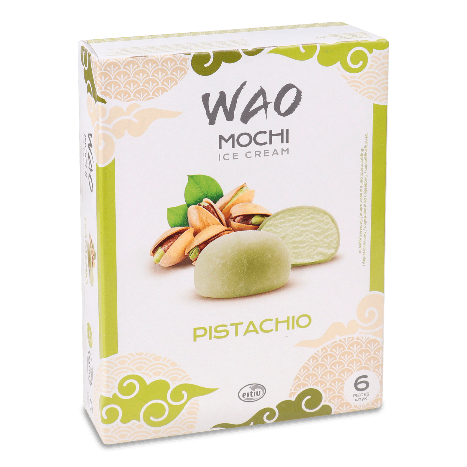 Десерт Wao Mochi з морозивом зі смаком фісташки в рисовому тісті - 1